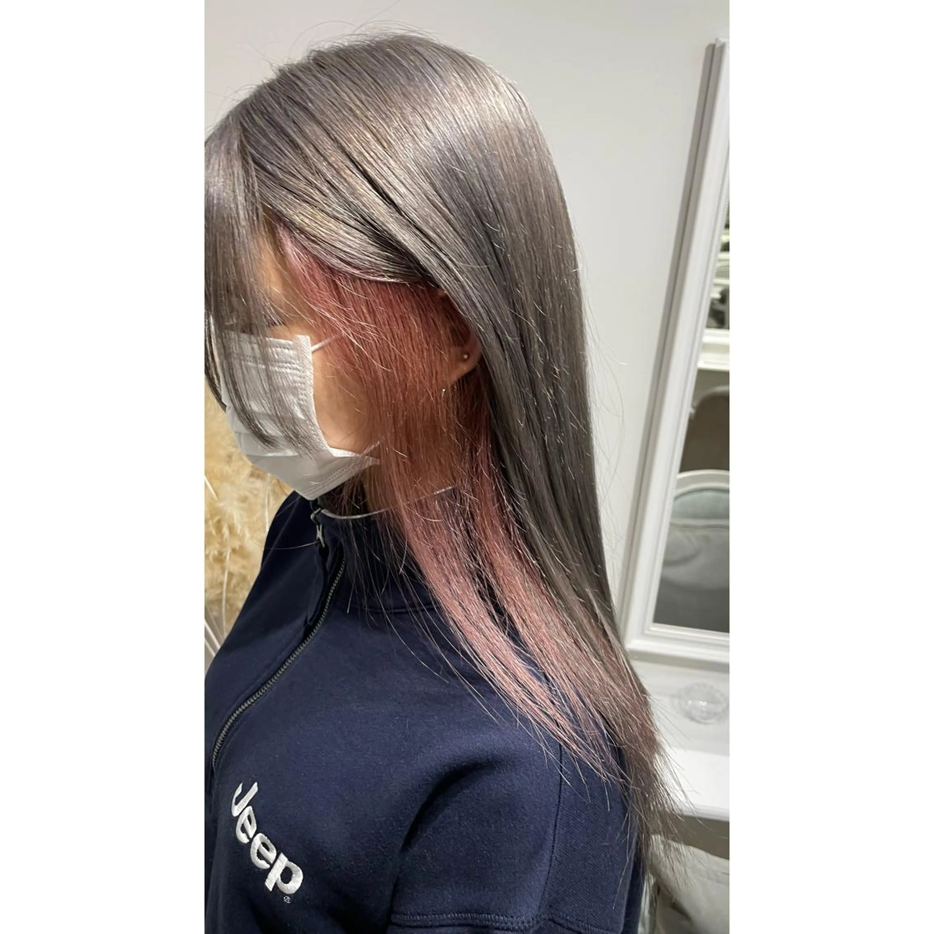 セミロング カラー ヘアカラー トリートメント 梅田/髪質改善カラー ❄︎ mikiのヘアスタイル