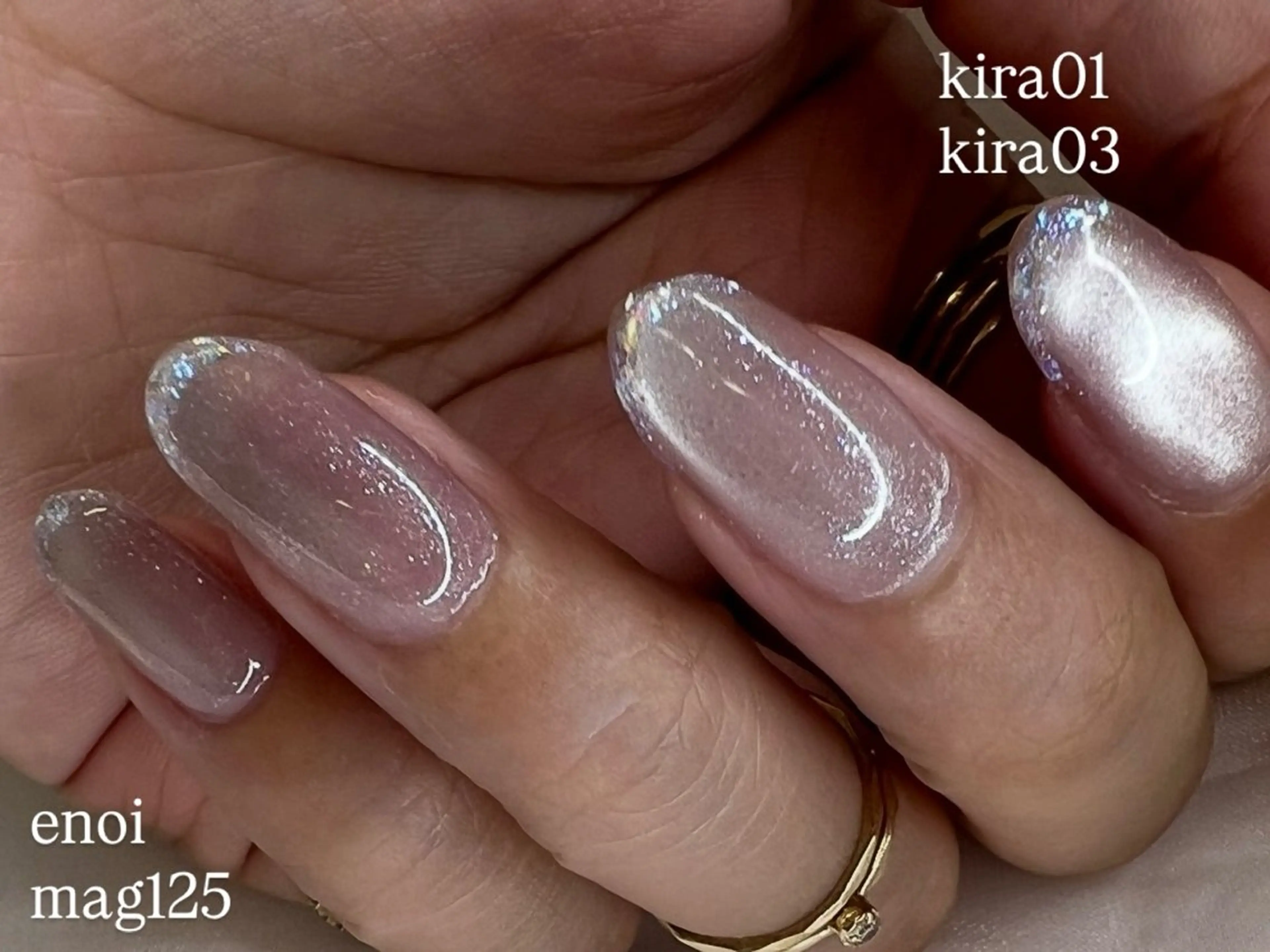 ネイル ラメ(グリッター) ハンドネイル Rire_eye+beauty_nail所属・Rire_ nail_yukiのネイルデザイン