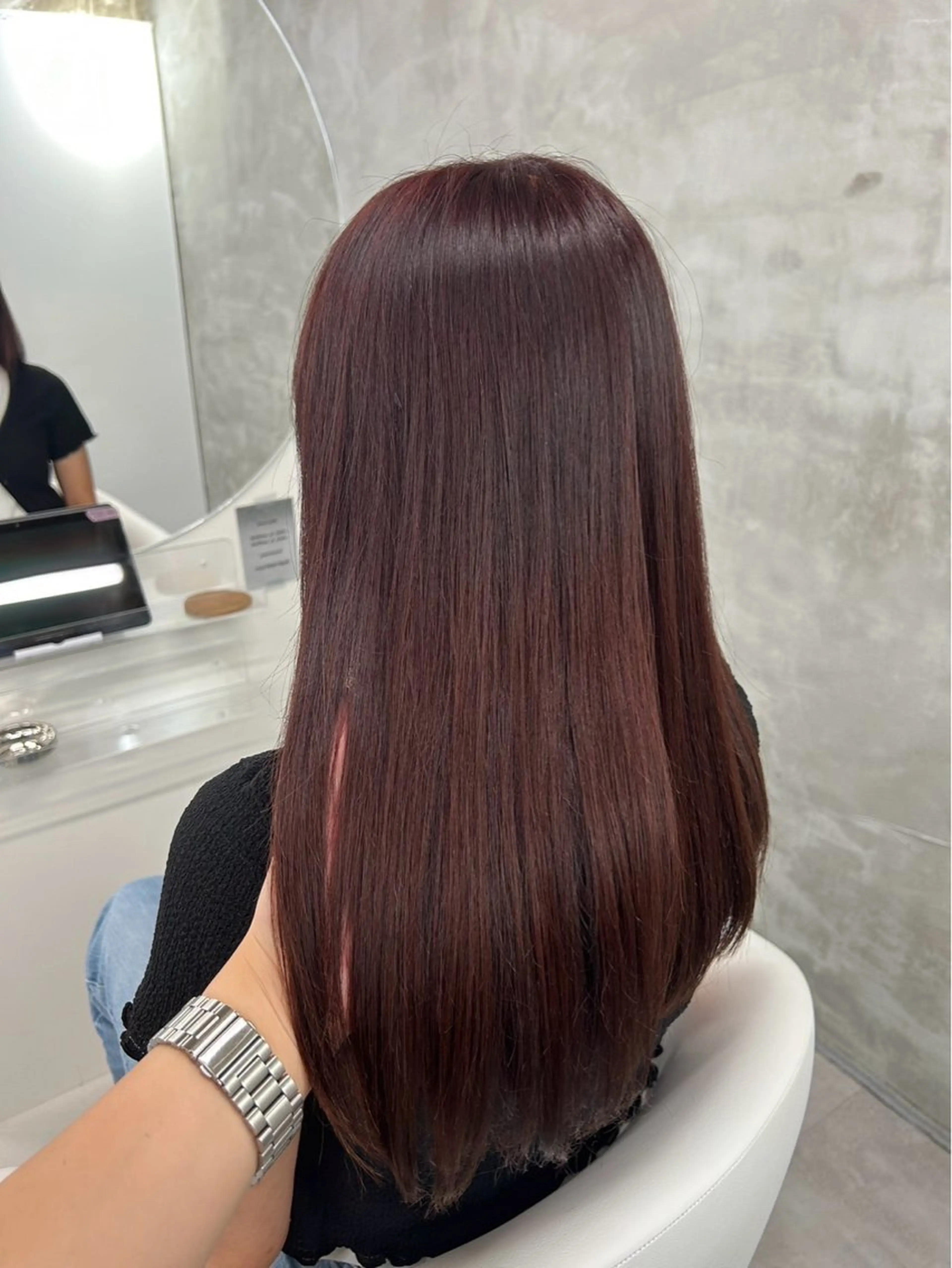 ロング カラー ヘアカラー トリートメント yuuna ✮ レイヤーカットのヘアスタイル