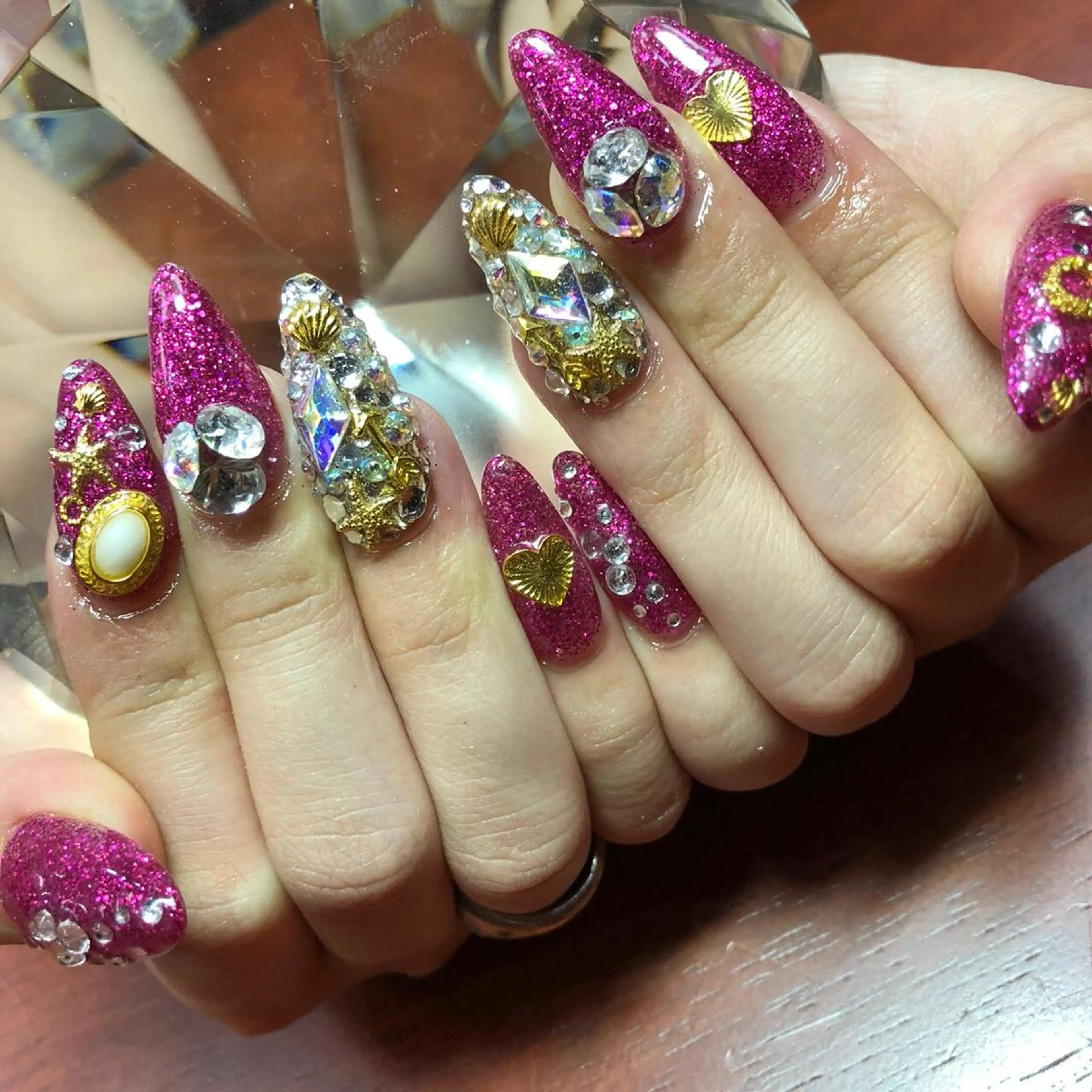 ミディアム ネイル 《LB》ラブリエ Nail&eyeのマツエク・マツパデザイン