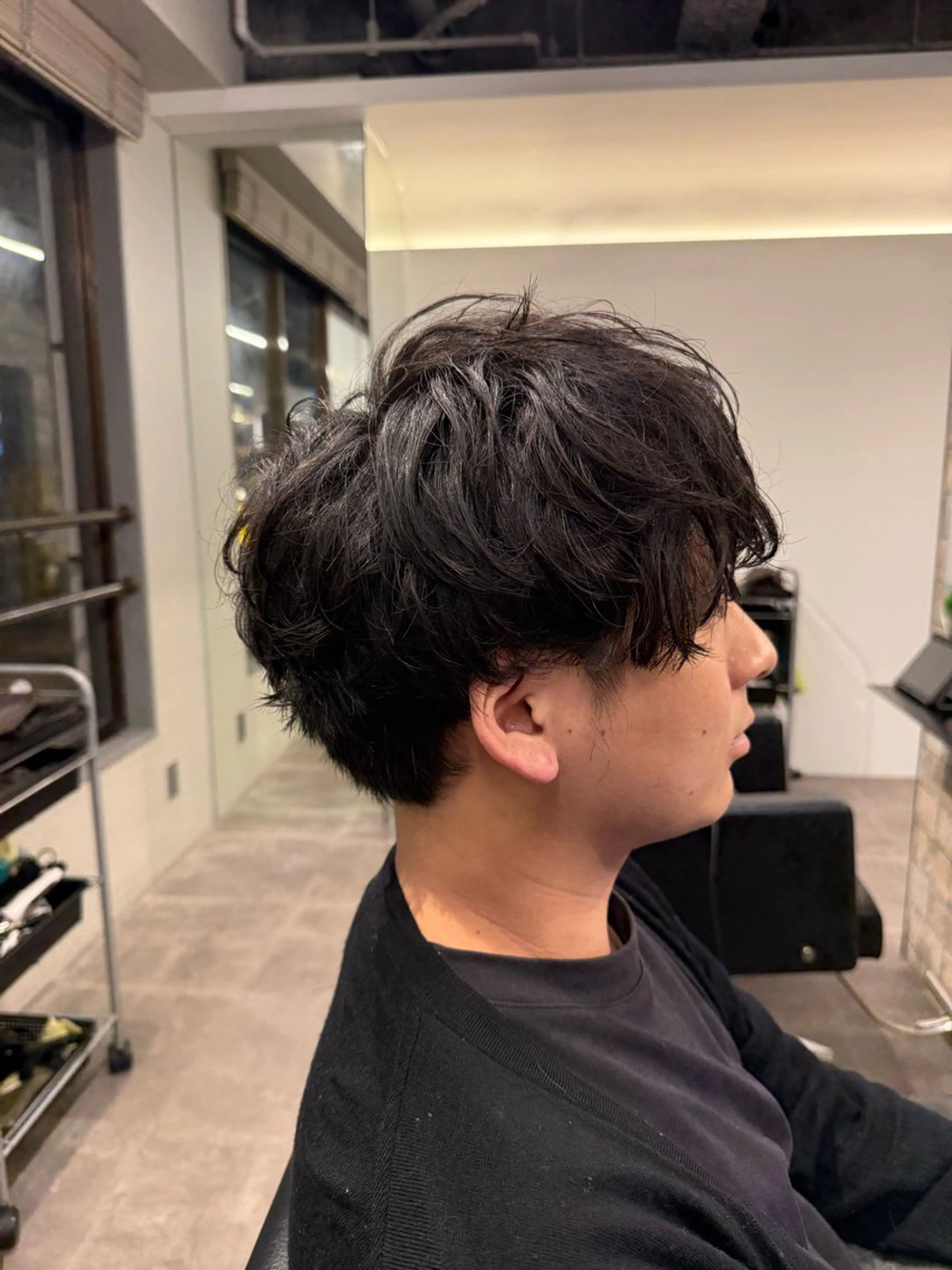 ショート パーマ メンズ カット パーマ 髙橋 翔一のヘアスタイル