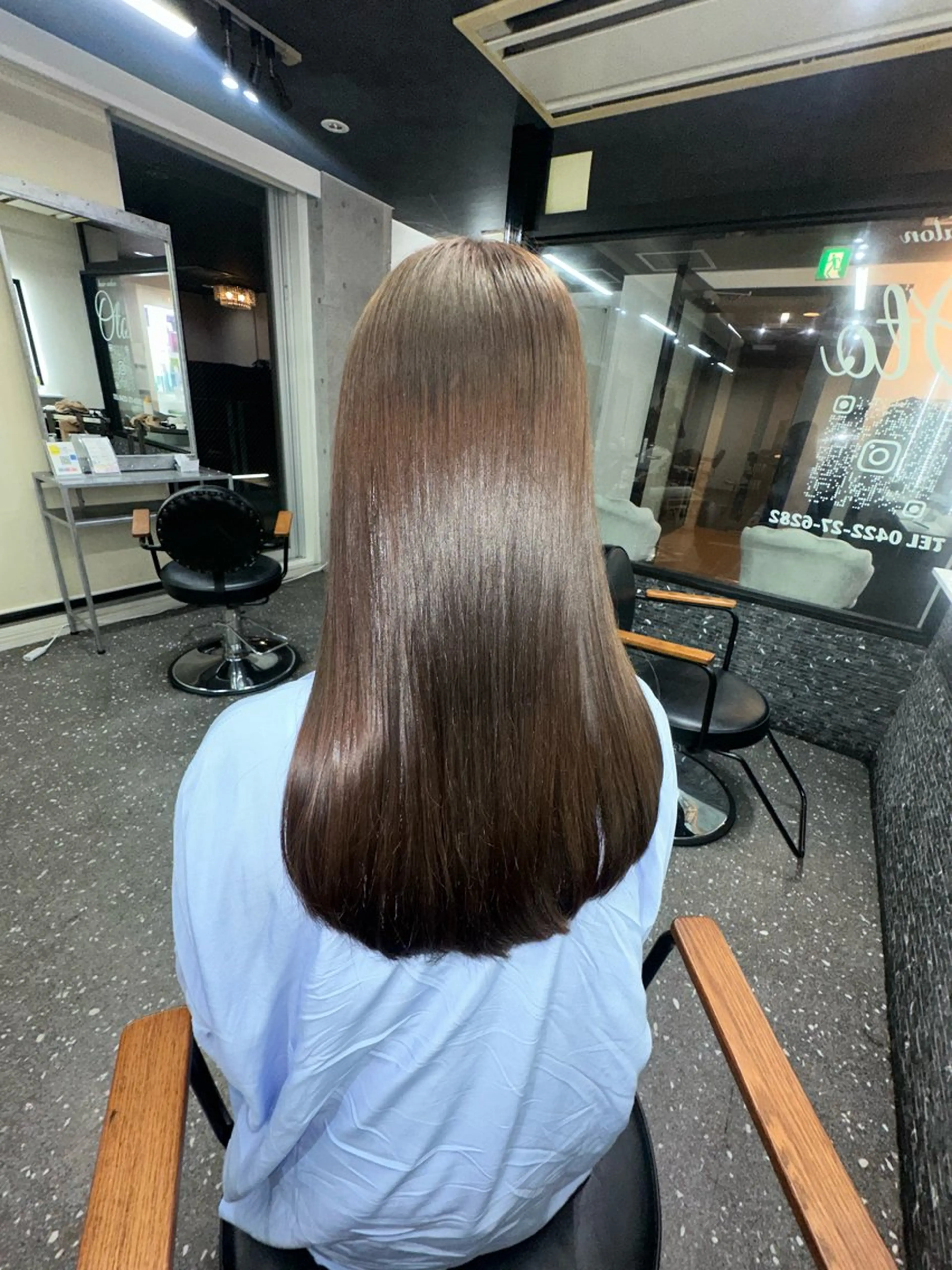 ロング パーマ カット 縮毛矯正 トリートメント 髪質改善⭐️縮毛矯正 中野⭐️Rinaのヘアスタイル