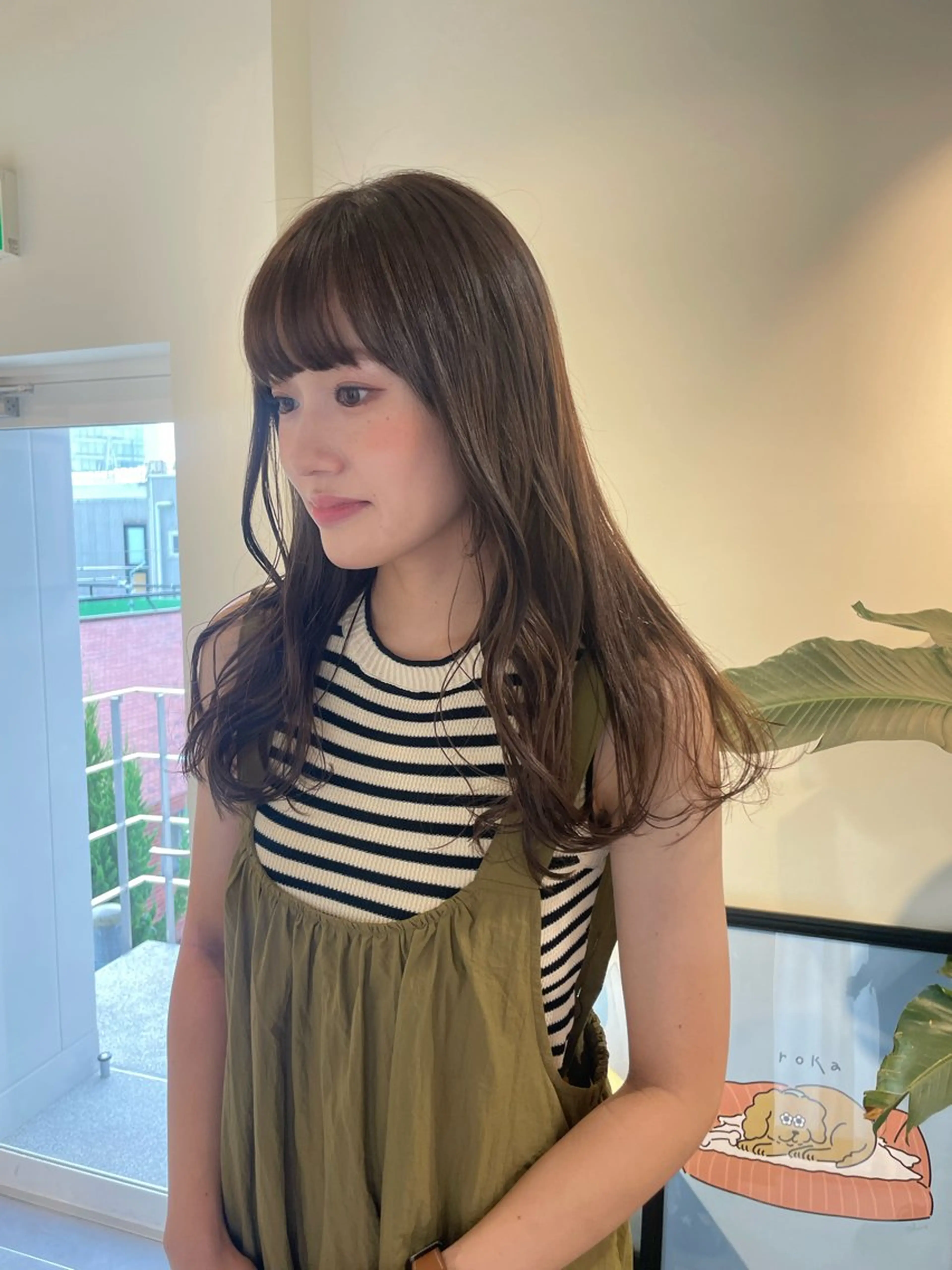 ロング カラー 若月 あやかのヘアスタイル