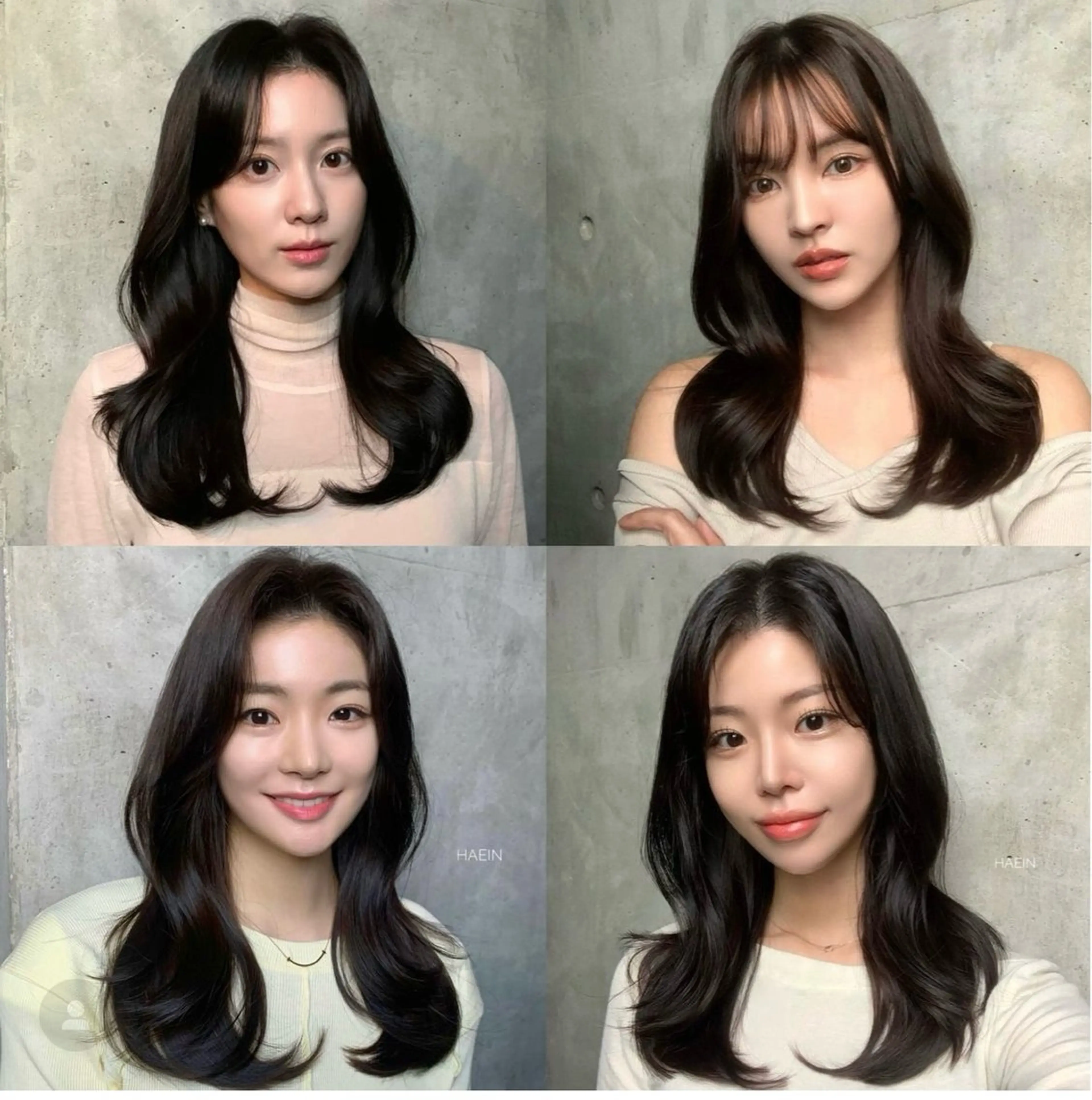 セミロング カラー 韓国風ヘア レイヤーカット カット 尾崎隼大 レイヤー/韓国ヘアのヘアスタイル