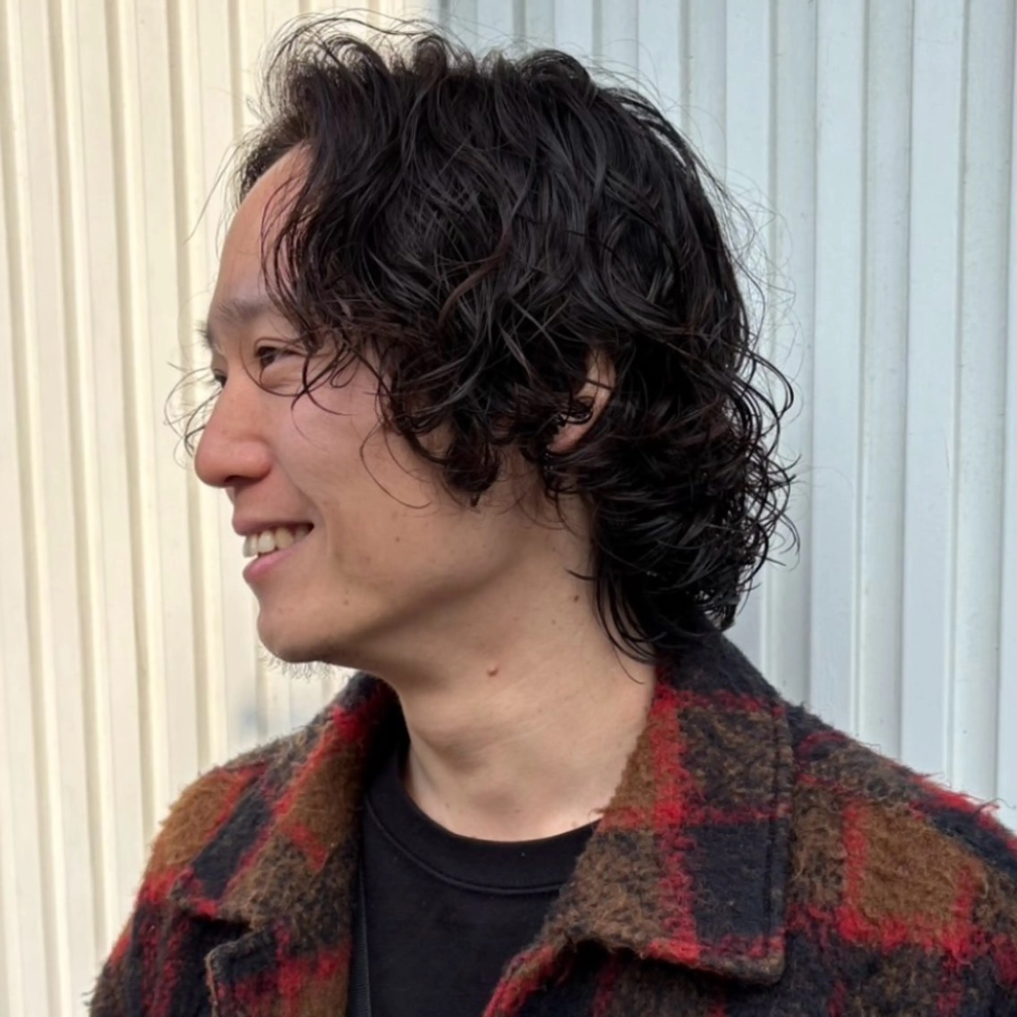 ミディアム パーマ メンズ 京都駅メンズカット/ パーマ/Keigoのヘアスタイル