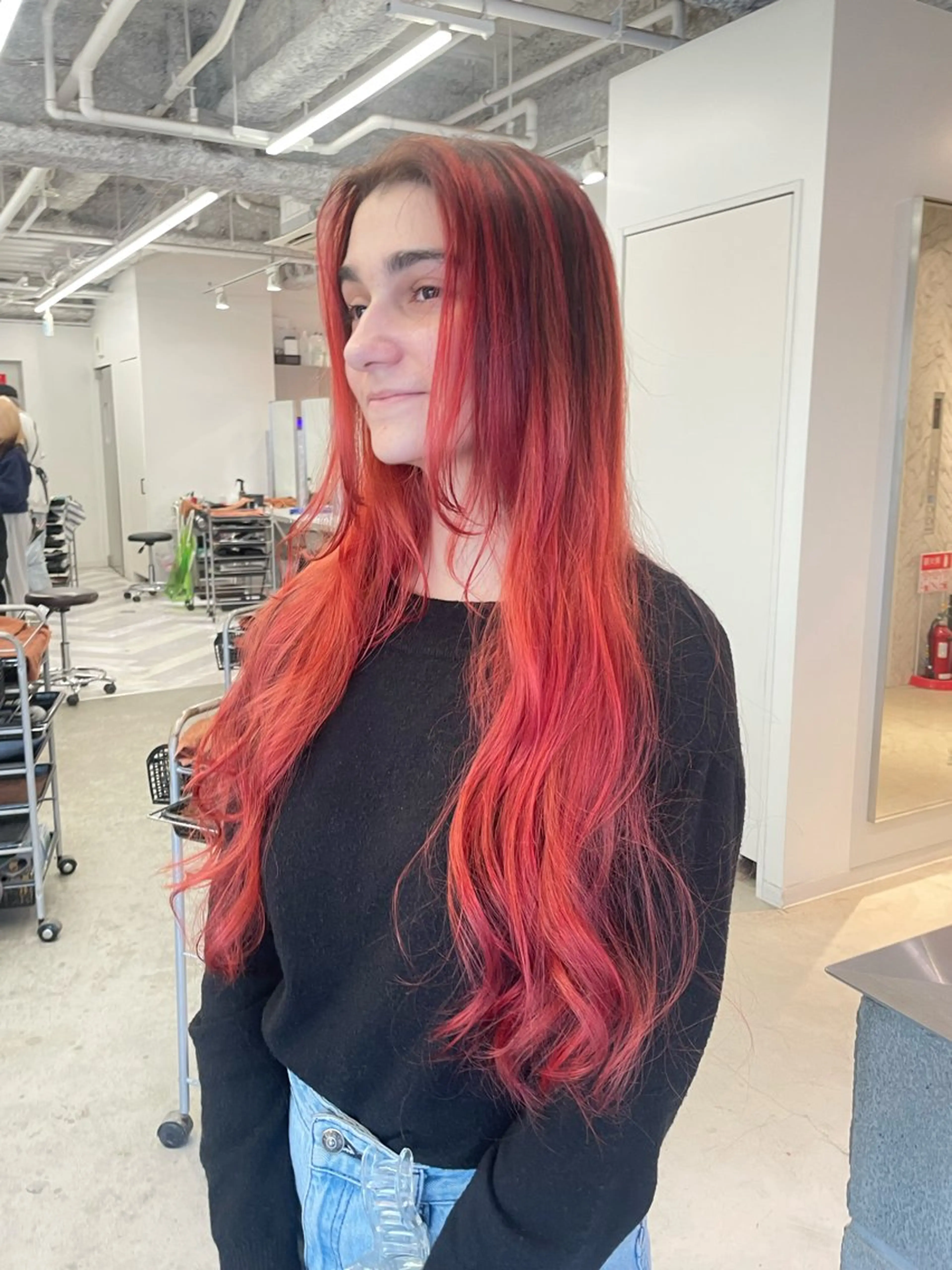 ロング カット ヘアカラー トリートメント 🎗秋山勇 /三宮指名No.1のヘアスタイル