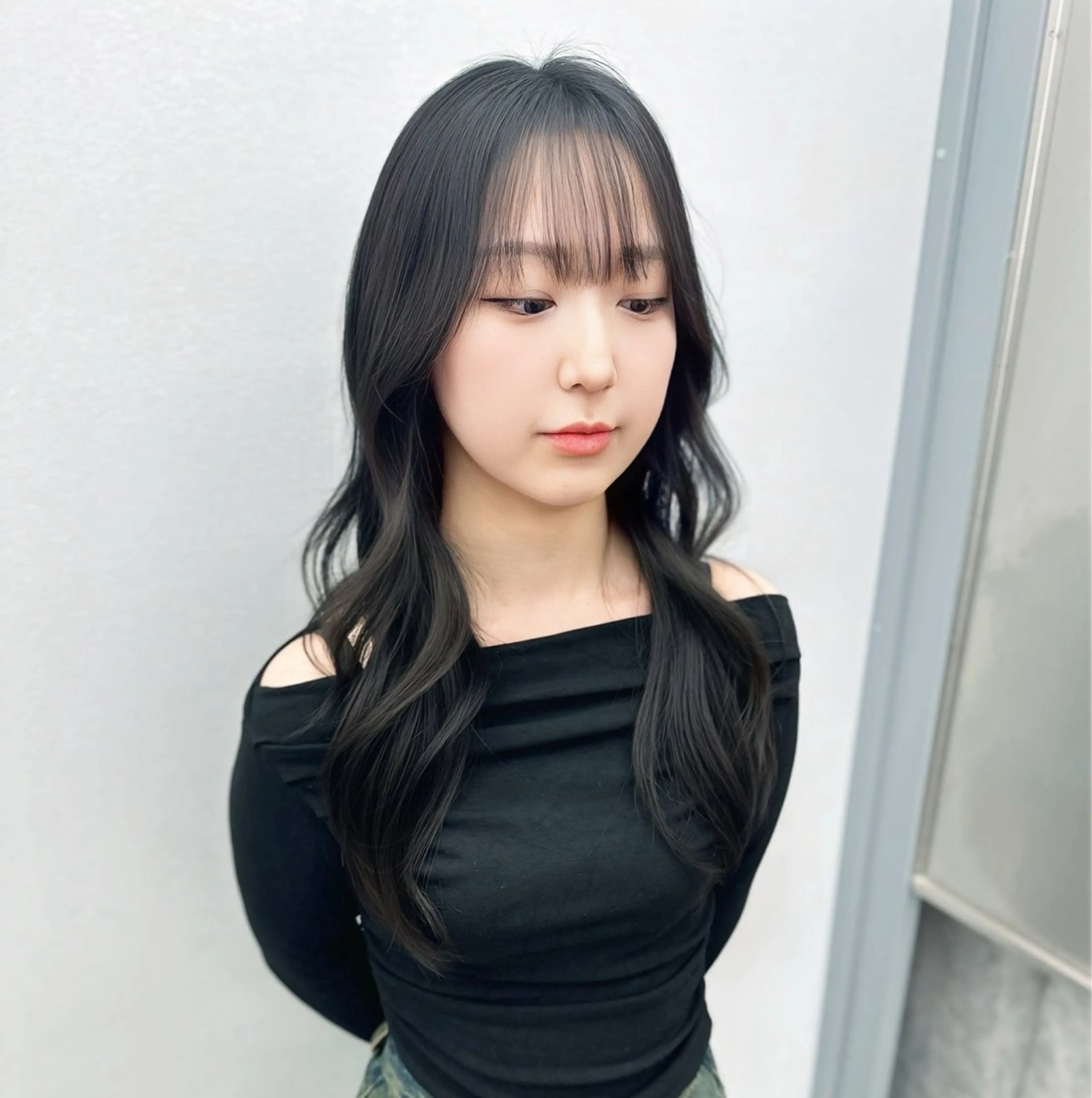 ロング カット ヘアカラー トリートメント 京都レイヤーカット/ 縮毛矯正/羽柴りくのヘアスタイル