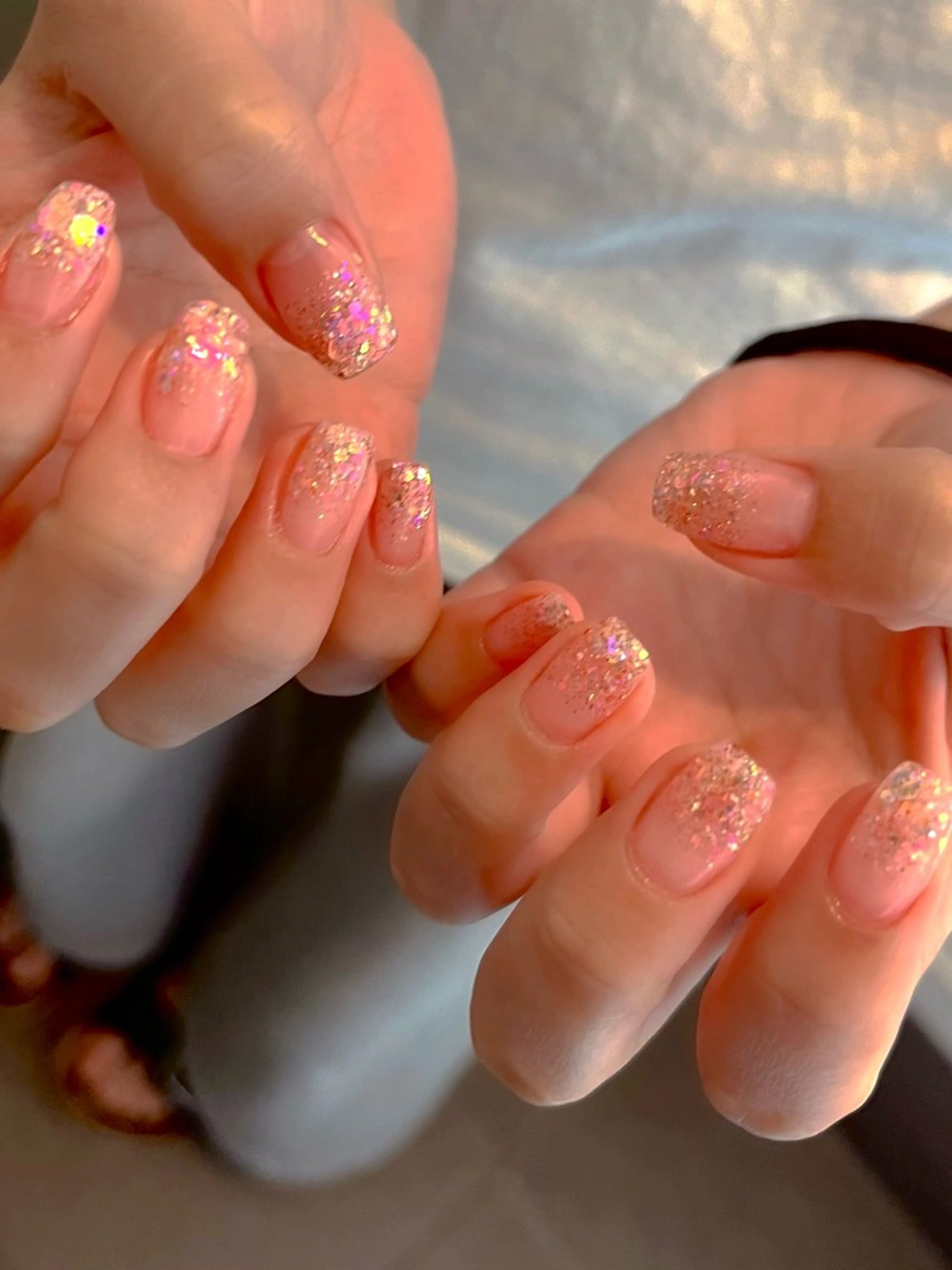 ネイル フットネイル キラキラネイル マグネットネイル ワンカラーネイル スカルプネイル nine.🦋 YUKOのネイルデザイン