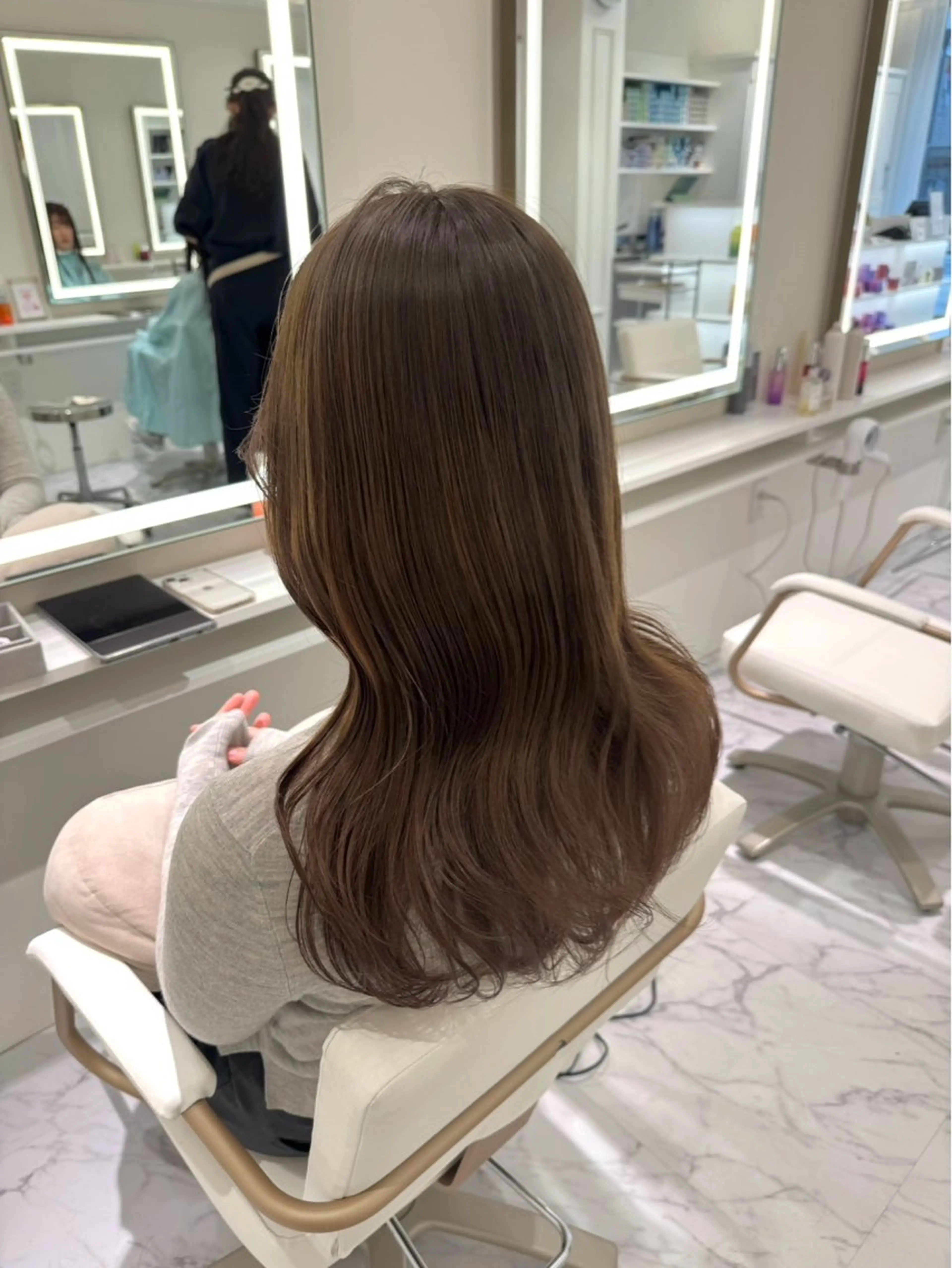 ロング カラー ヘアカラー ParveMix🍀 藤原愛未のヘアスタイル