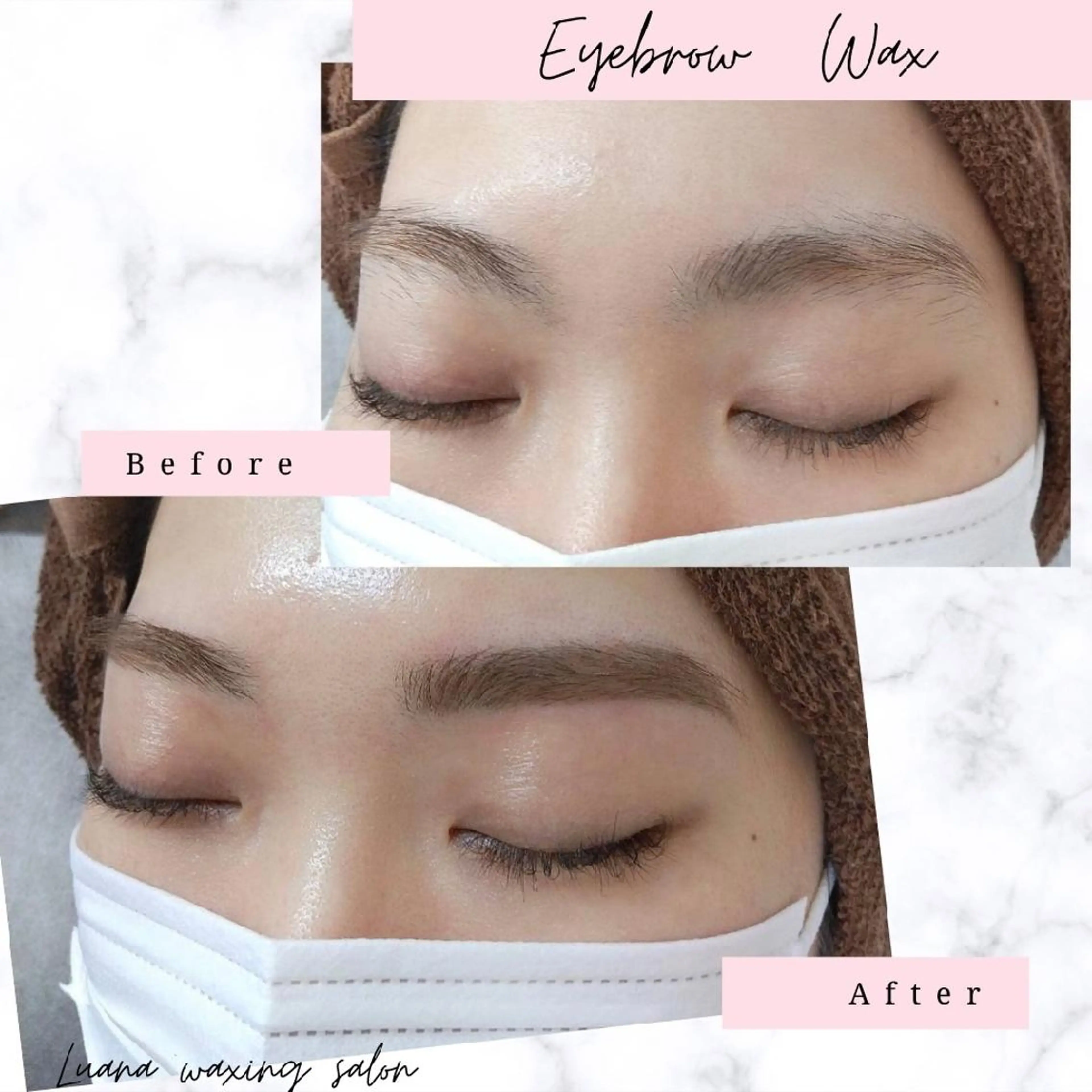 アイブロウ 眉毛ワックス脱毛 Luana waxing salon所属・Luana wax 🐚根本のエステ・リラクイメージ