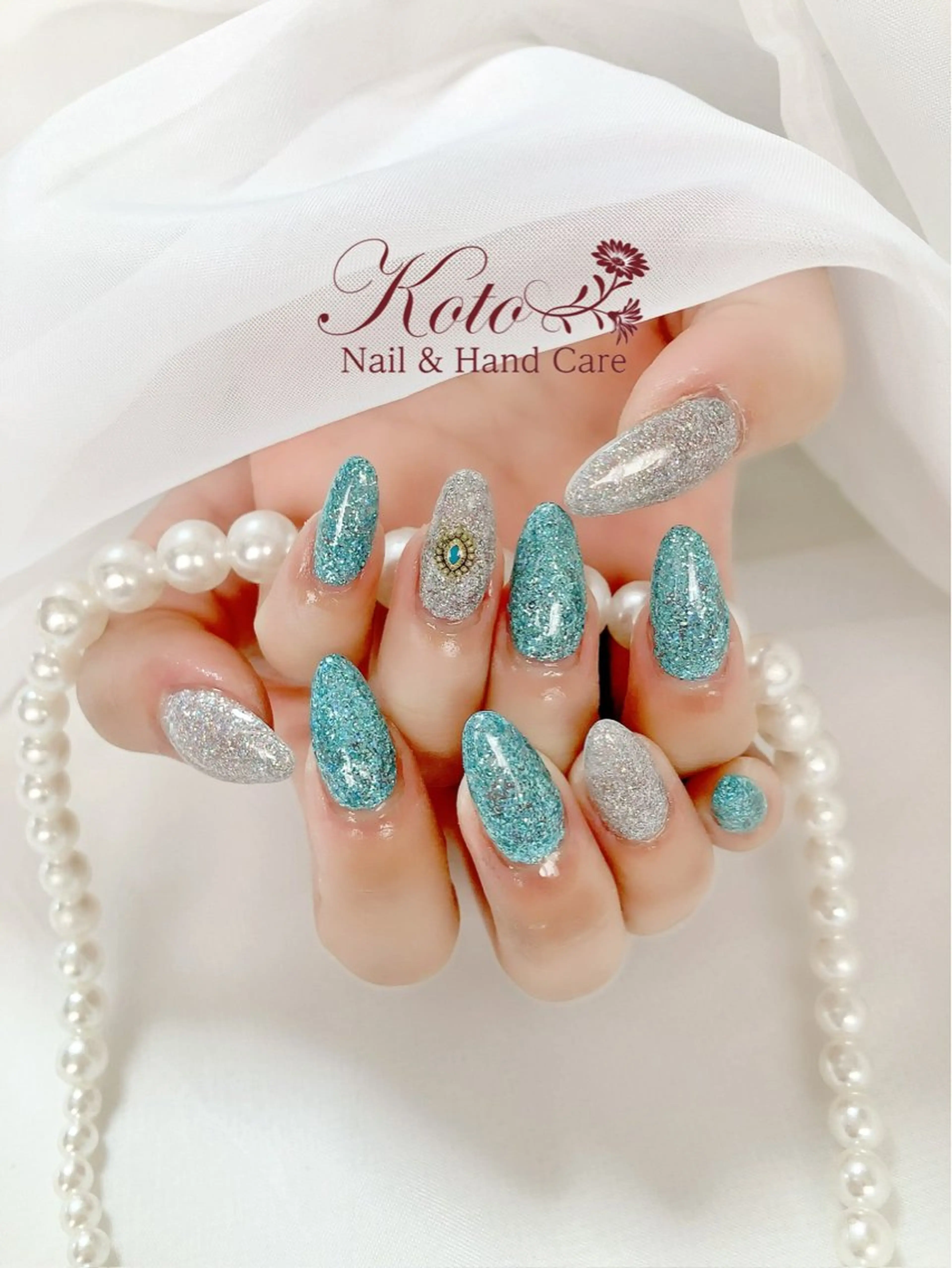 ネイル 長さ出し ジェルネイル 持ち込み ニュアンスネイル 赤色 Risa ネイルサロンKOTOのネイルデザイン