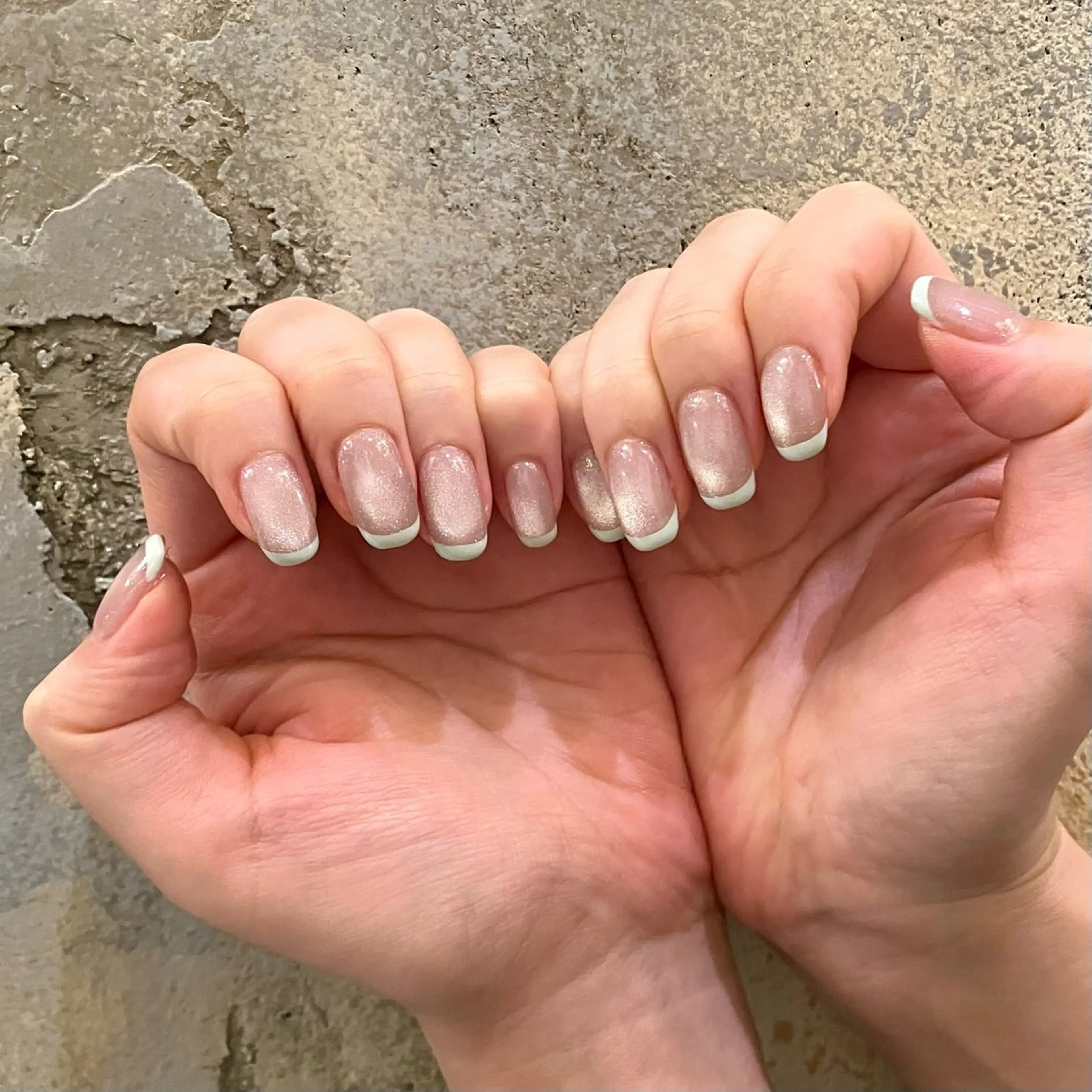 ネイル フレンチネイル マグネットネイル ハンドネイル Take Manaのネイルデザイン