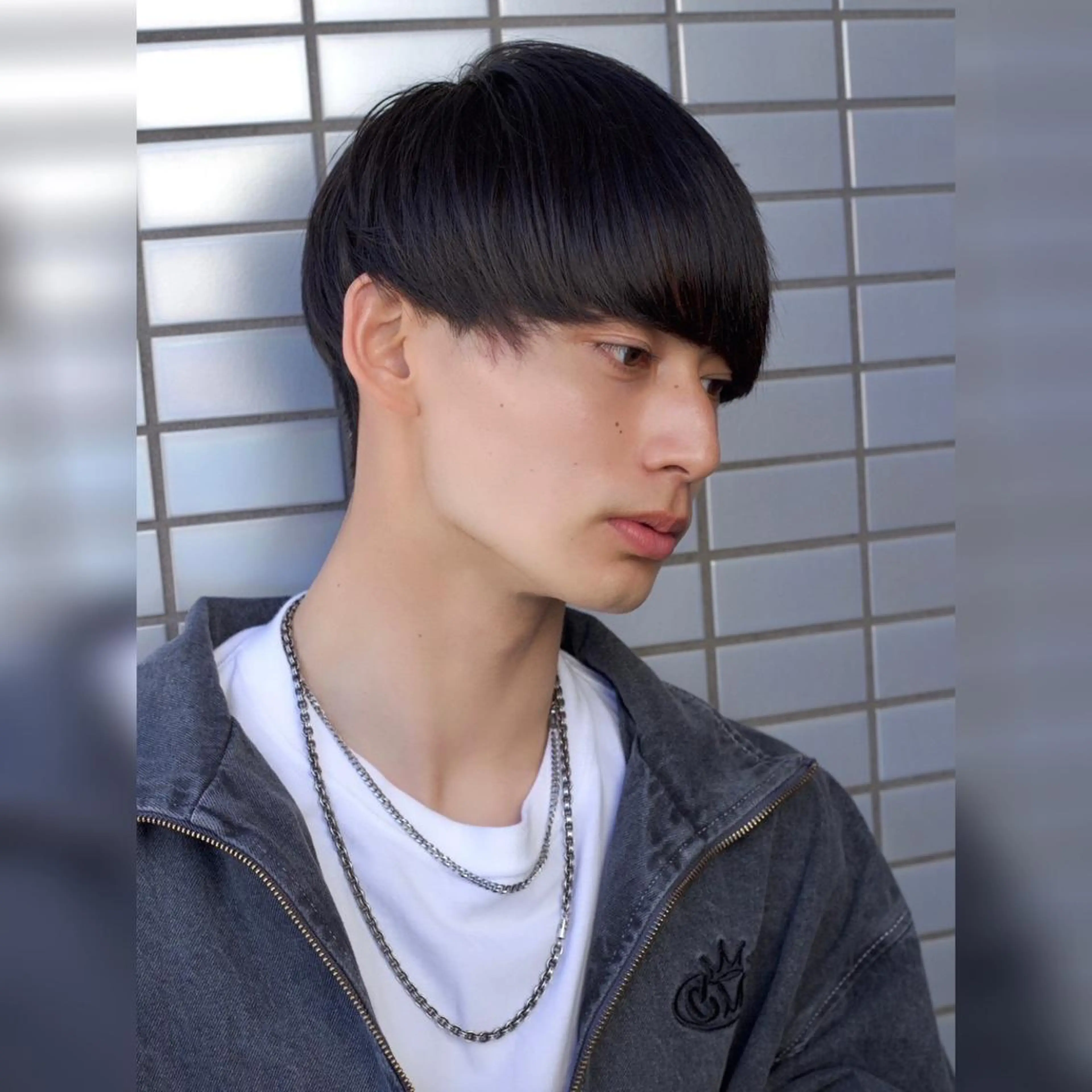 メンズカット+縮毛矯正の写真