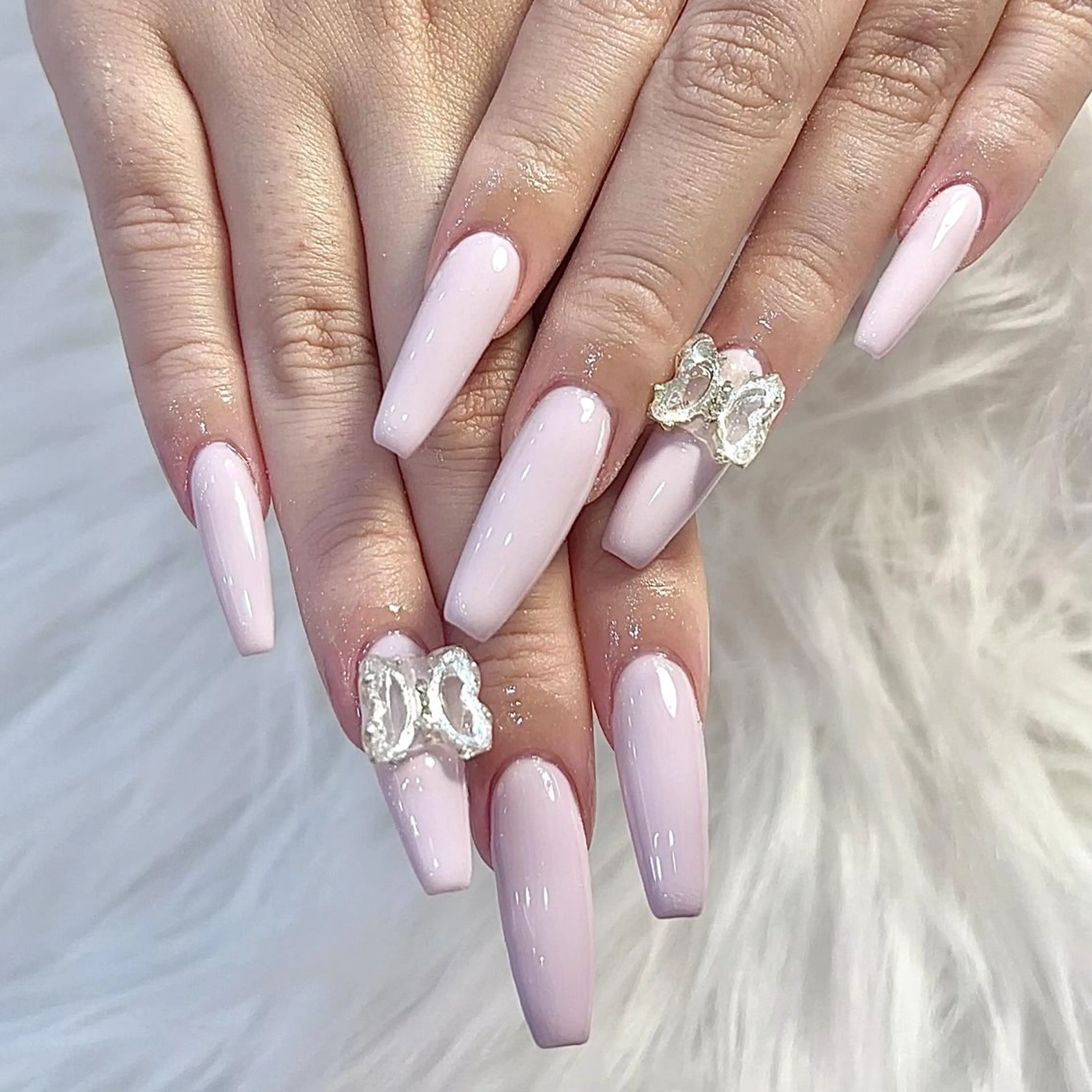 ネイル 🍑長さだし ワンホン💅モモコのネイルデザイン