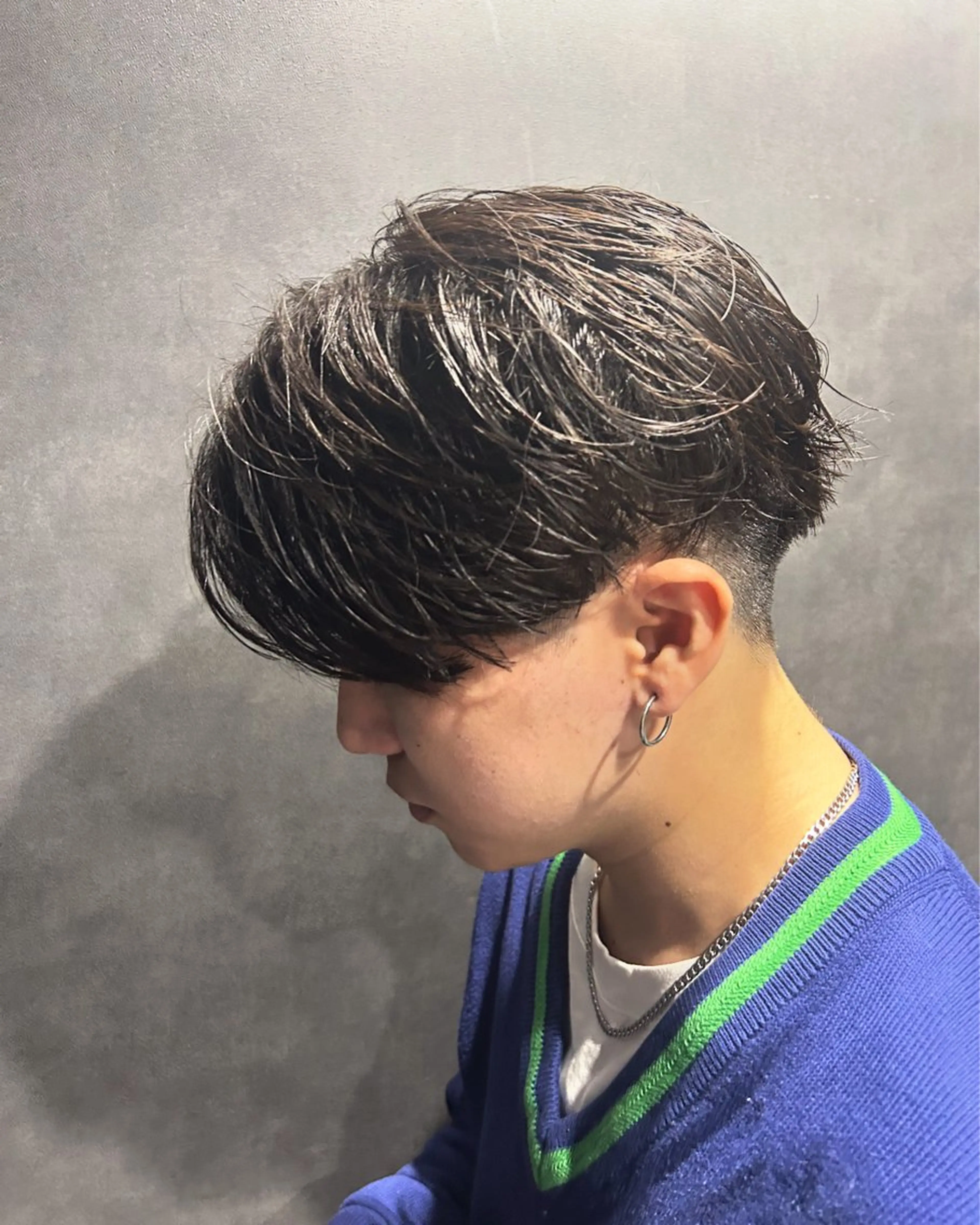 ショート パーマ 韓国風ヘア ウルフカット カット パーマ 🐺森 雄飛/メンズ 韓国ヘアのヘアスタイル