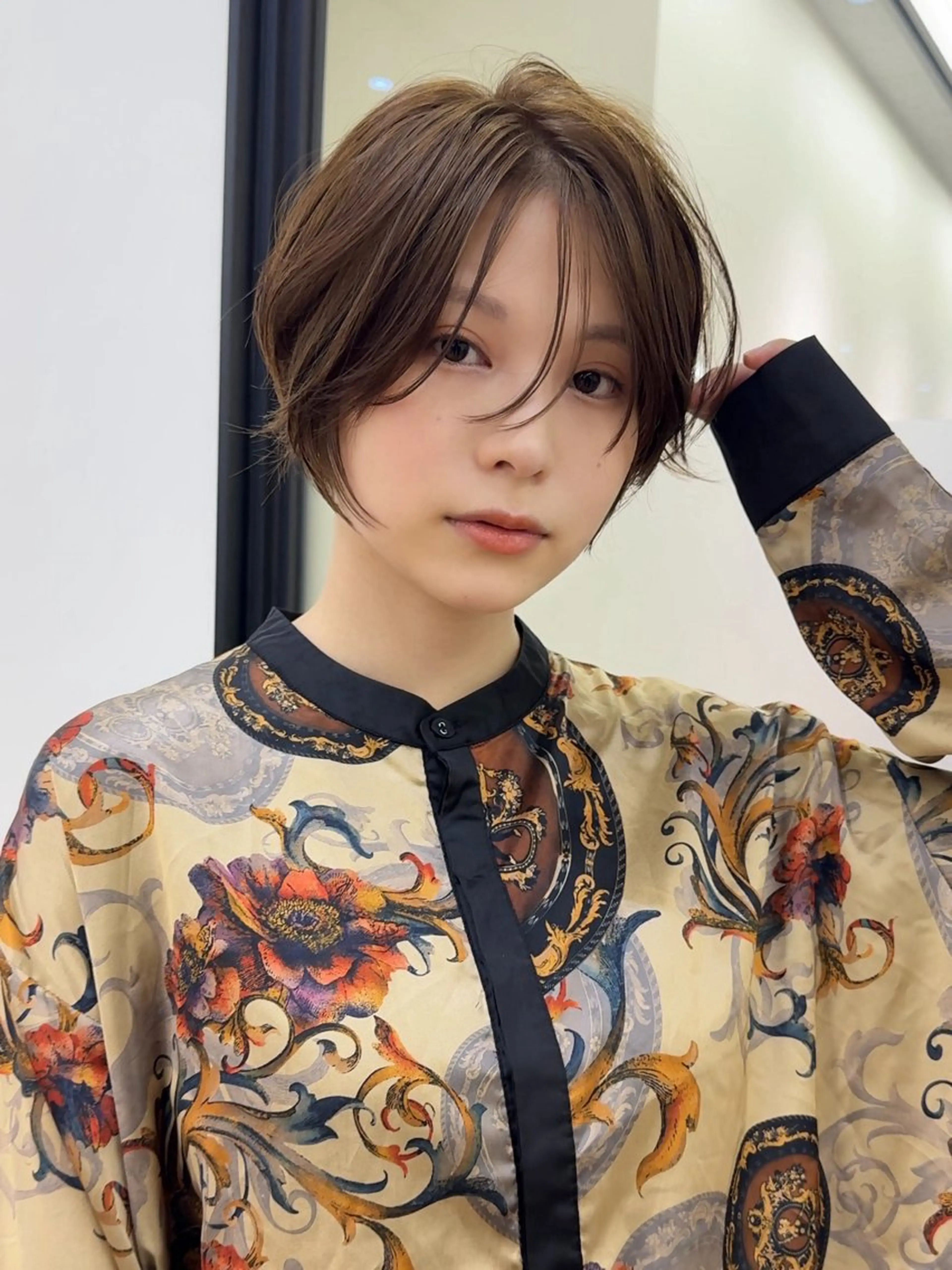 ショート 🎀大川 錬🎀 ブリーチなしWカラーのヘアスタイル