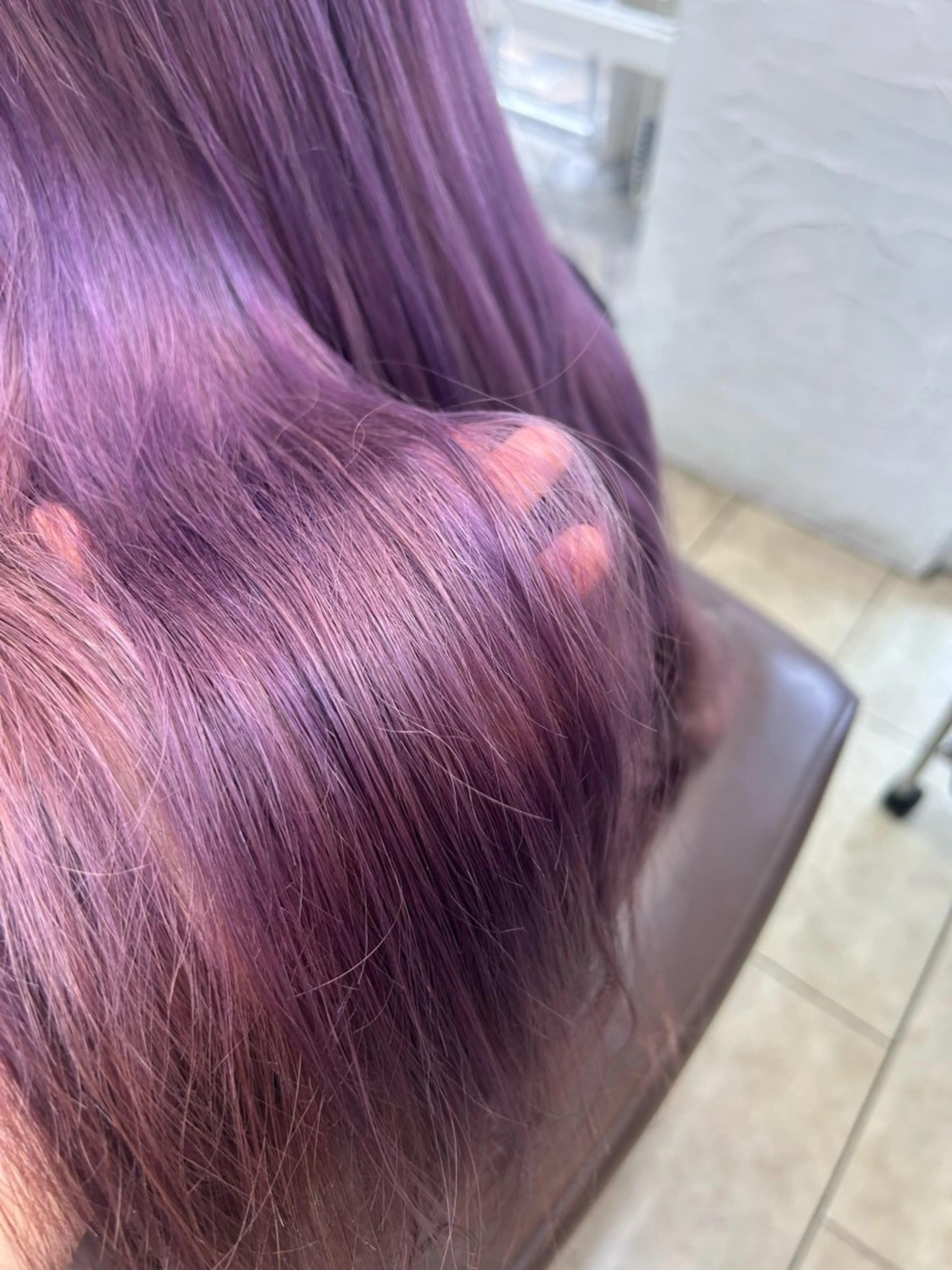 ロング カラー LOVERICHE所属・重光 梨央奈のヘアスタイル