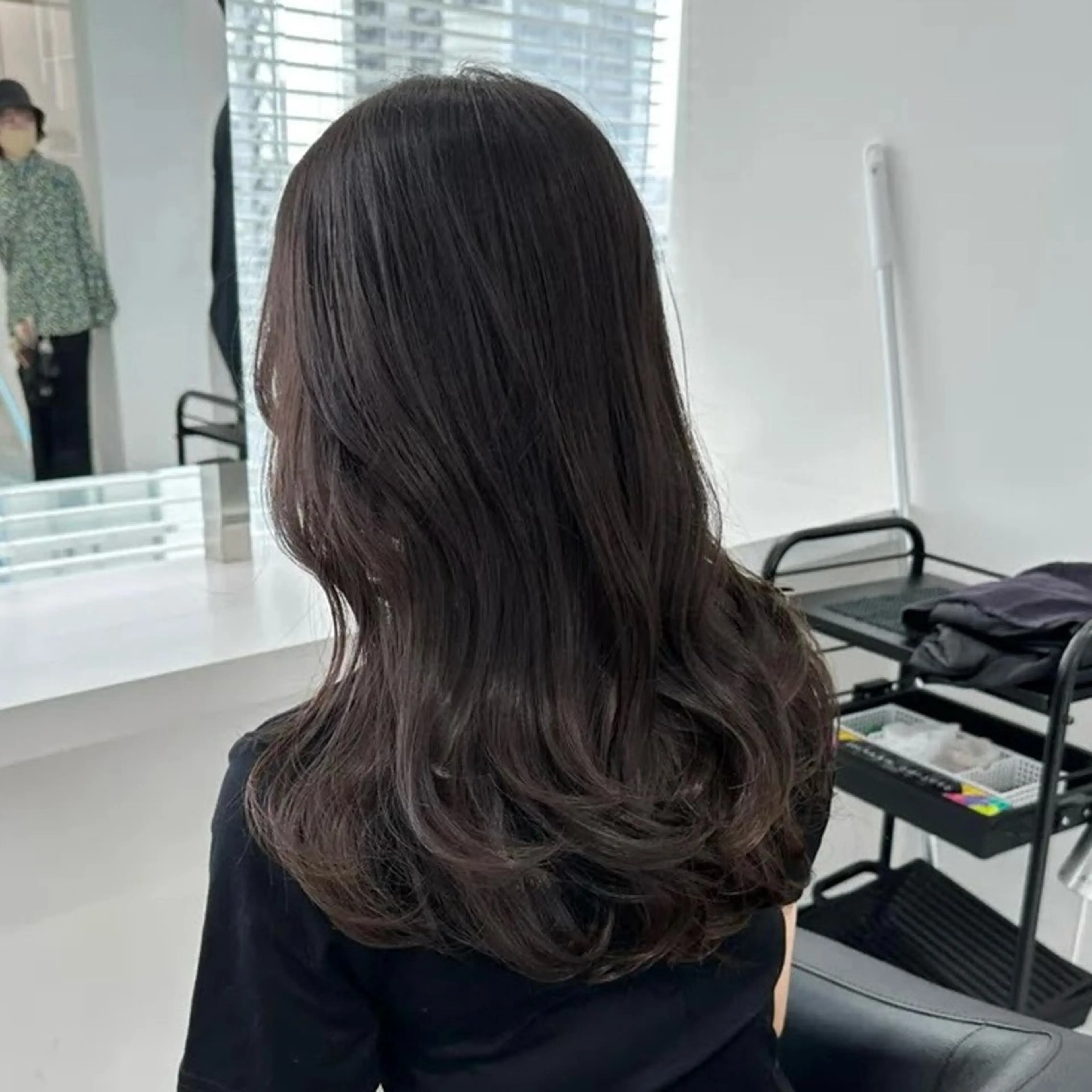 セミロング カラー ヘアアレンジ カット ヘアカラー トリートメント レイヤー/艶ベージュ /🎀Saki🎀のヘアスタイル