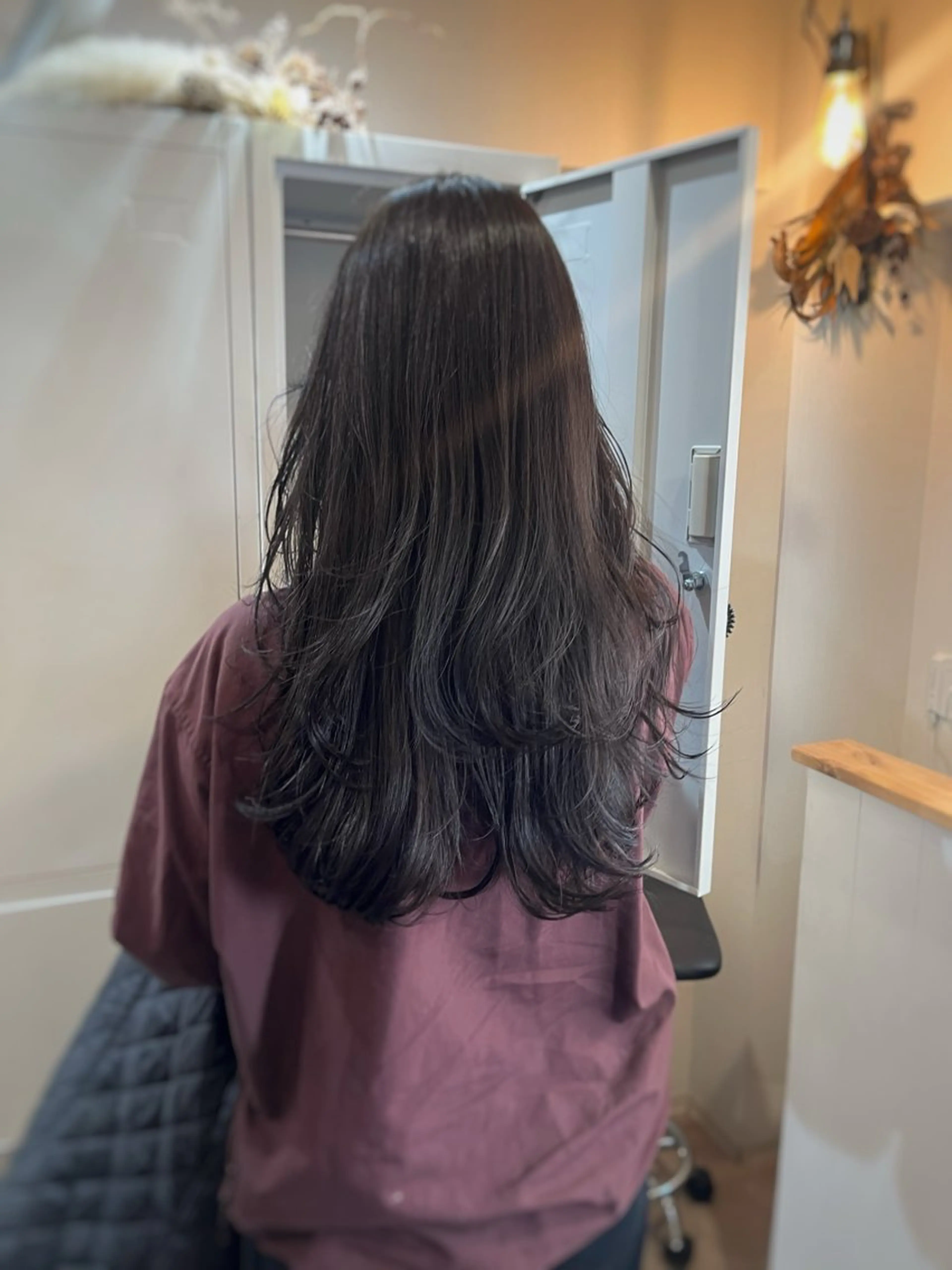 ロング カラー 下石怜子/レイヤー/ 透明感カラーのヘアスタイル