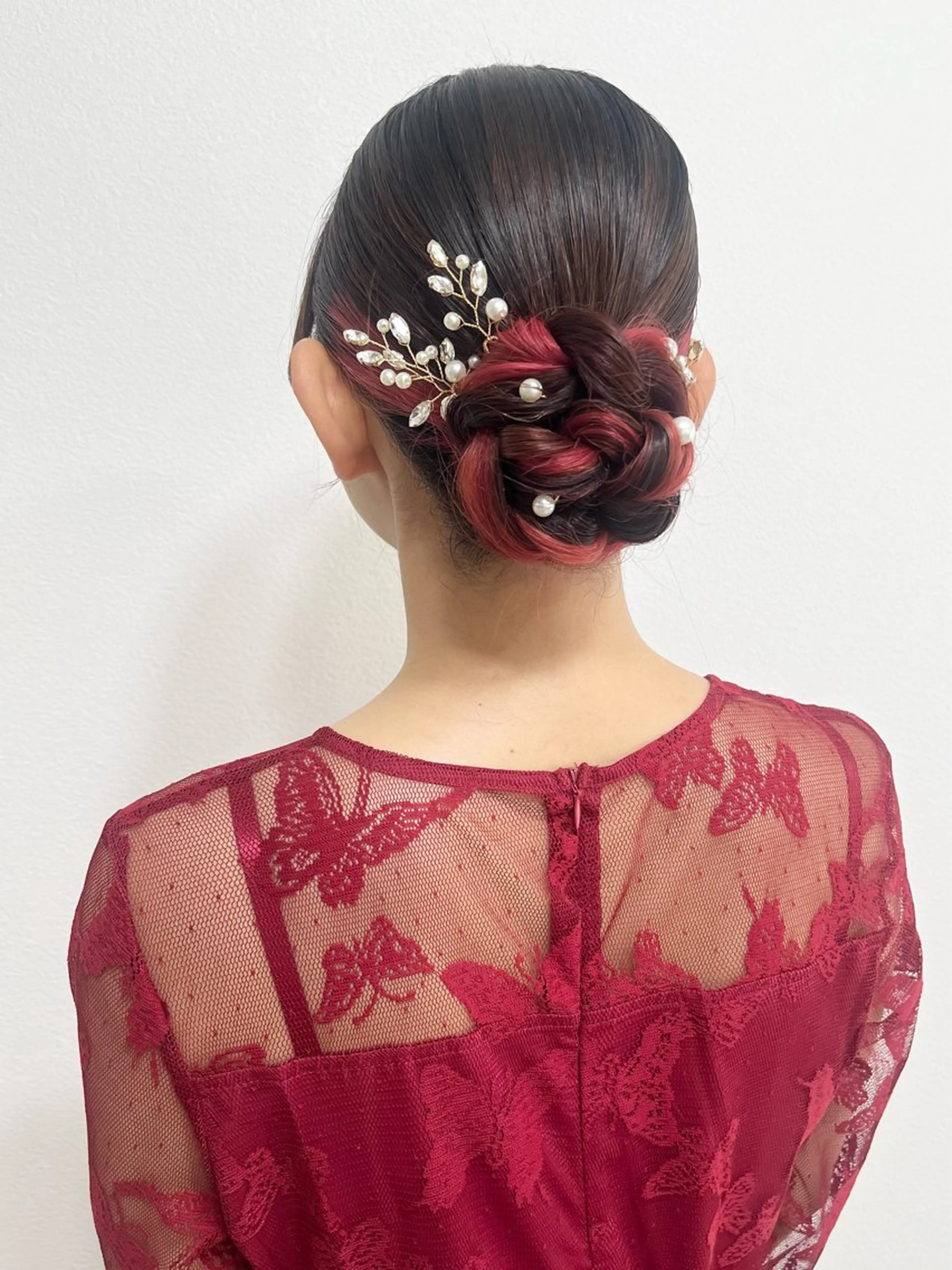 ロング ヘアアレンジ ヘアセットサロン /上坪愛美のヘアスタイル