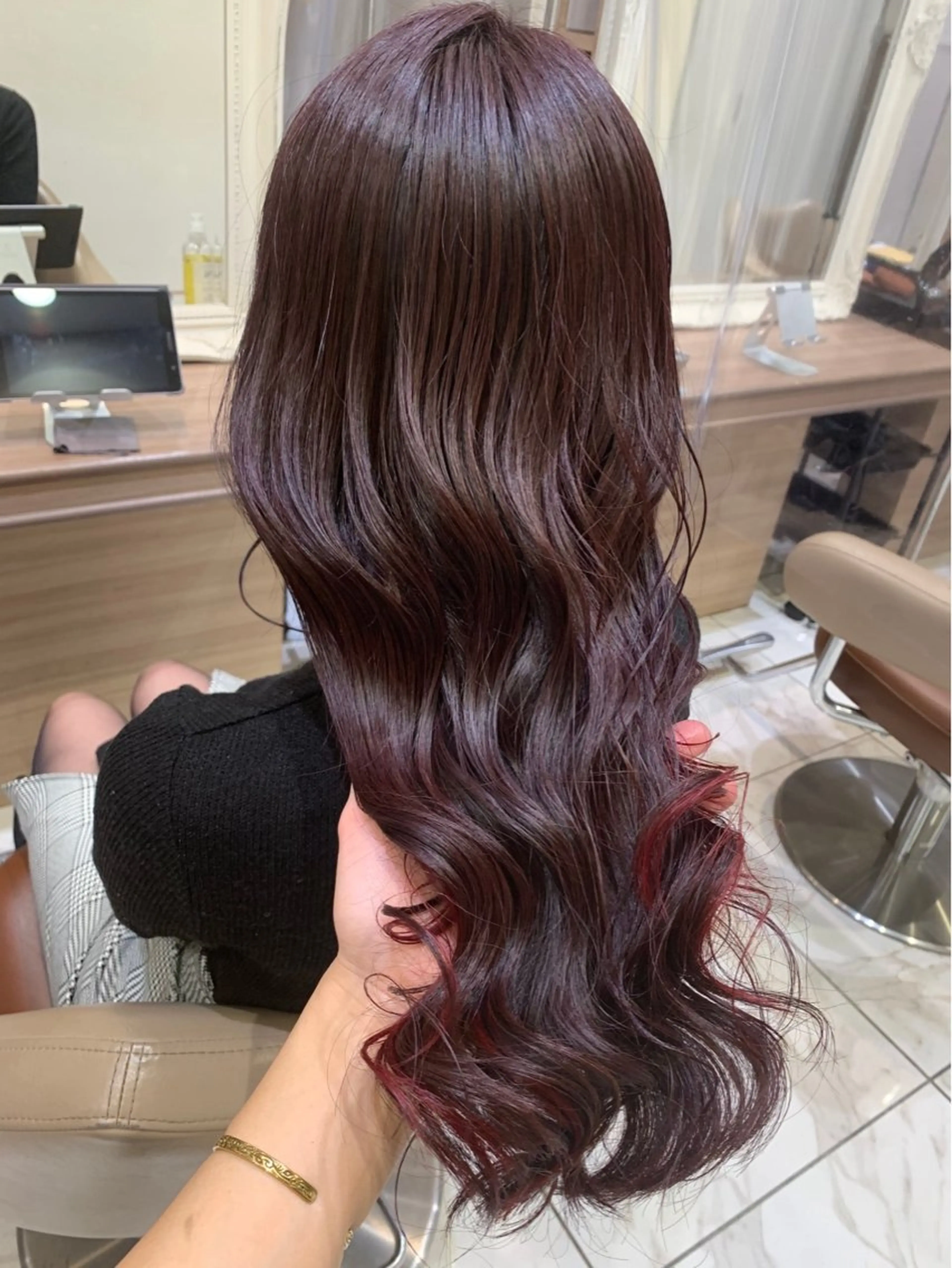 ロング ヘアカラー トリートメント 🦋透明感/艶髪/ レイヤー/Ryugaのヘアスタイル