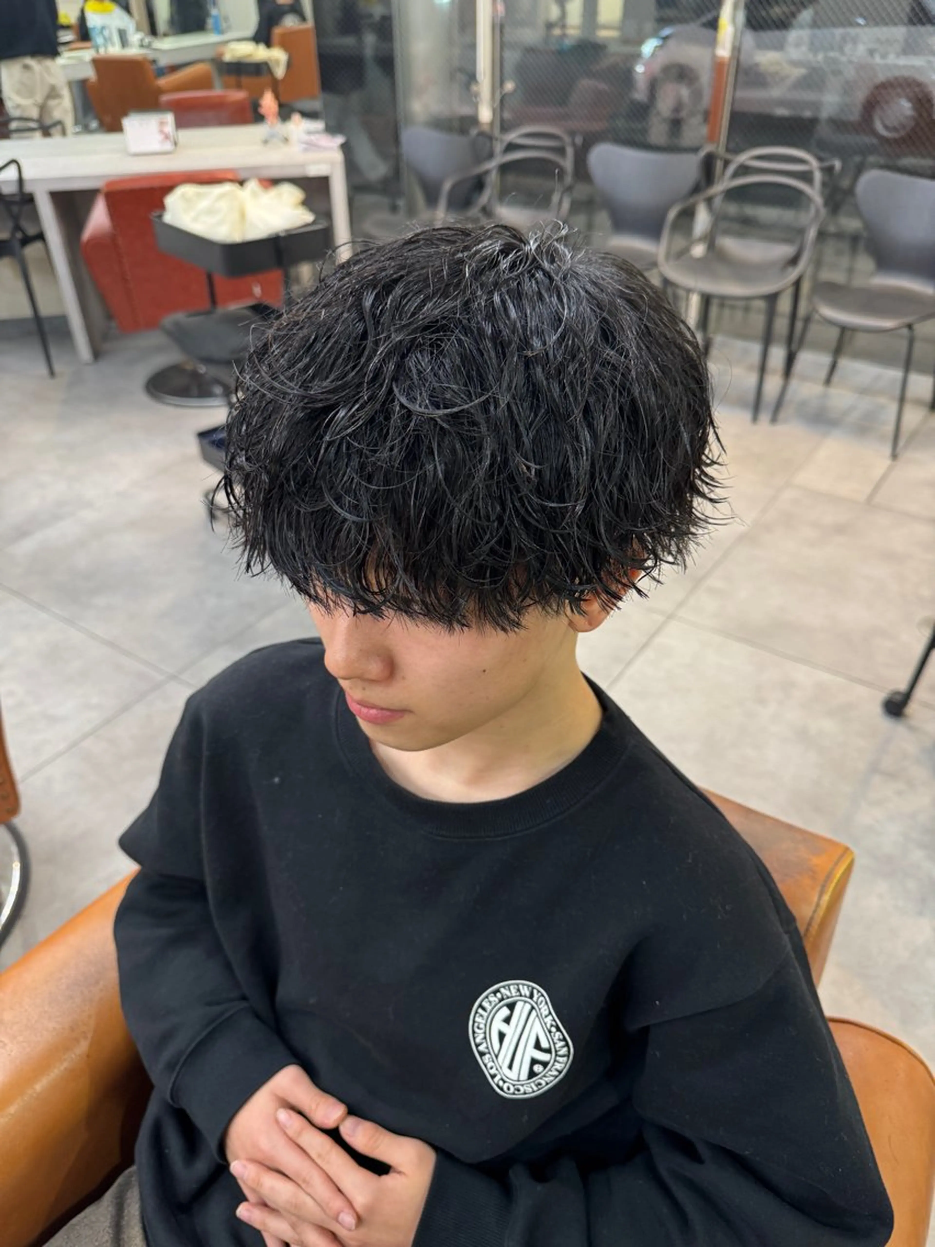 パーマ メンズ 京都駅/メンズサロン 山田司のヘアスタイル