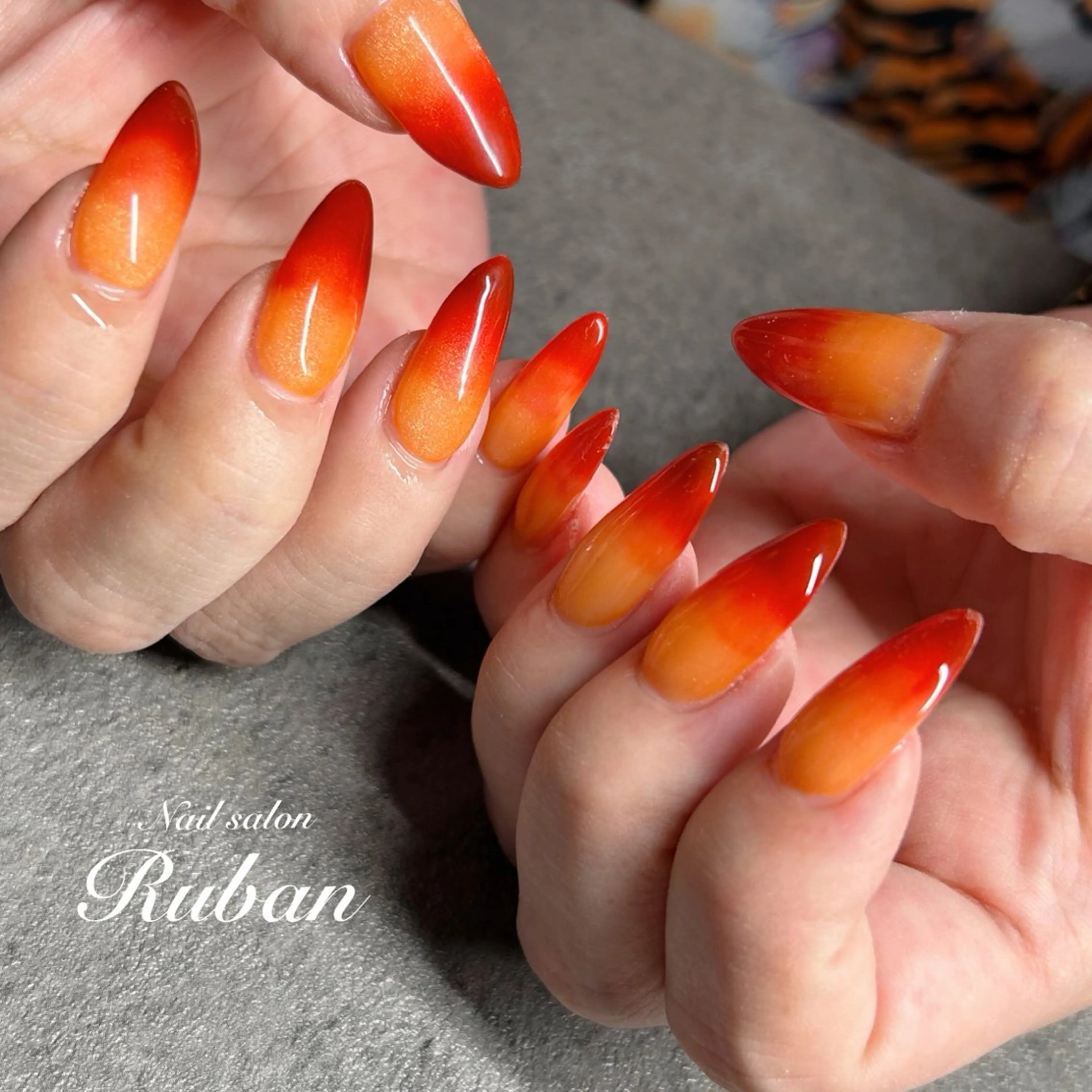 ネイル アートネイル グラデーション 持ち込み Nail salon Ruban所属・Nail salon Rubanのネイルデザイン