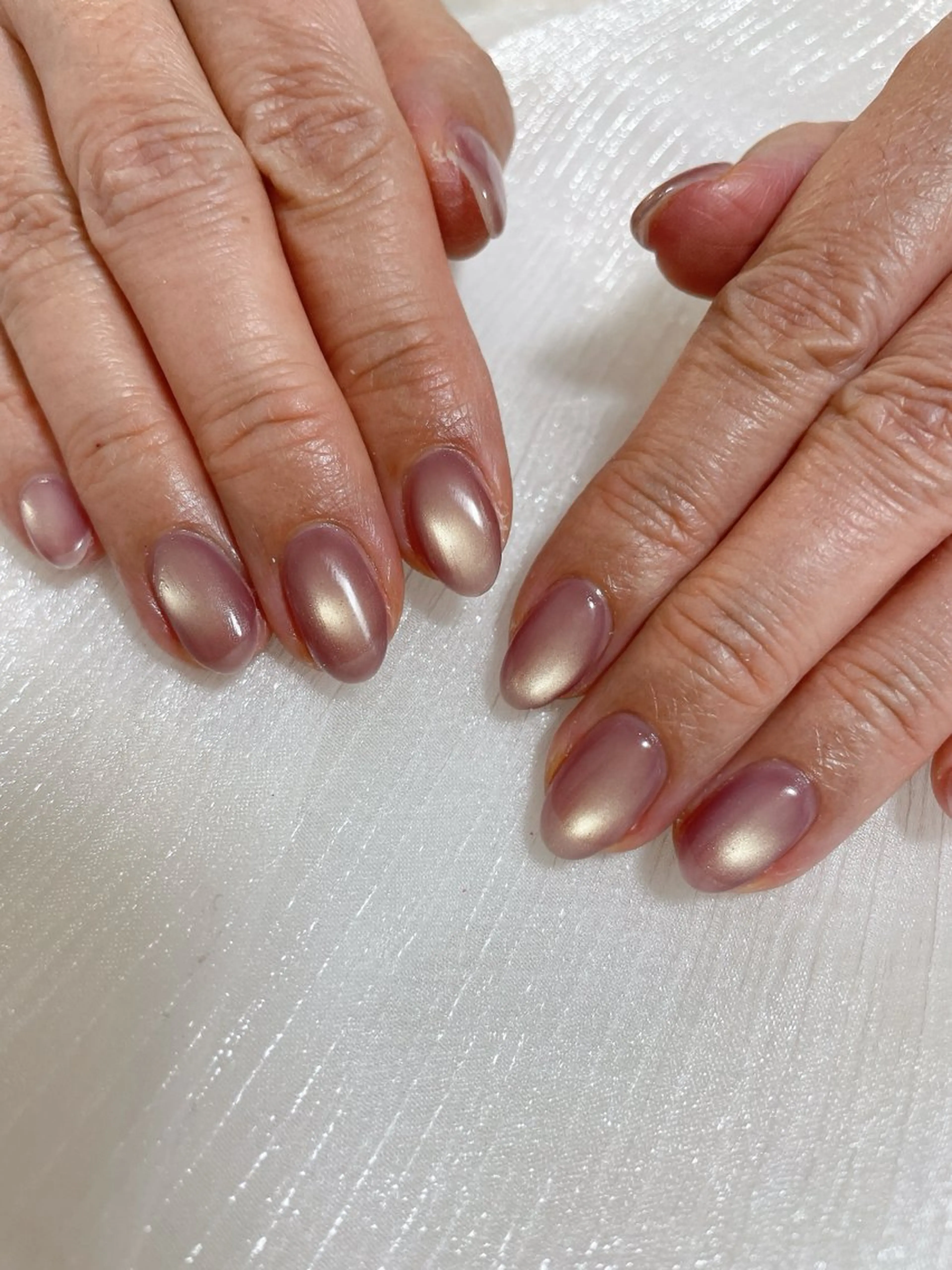 ネイル オーロラネイル フットネイル フレンチネイル ジェルネイル ハート ハンドネイル Mogu nail 二子玉川のネイルデザイン