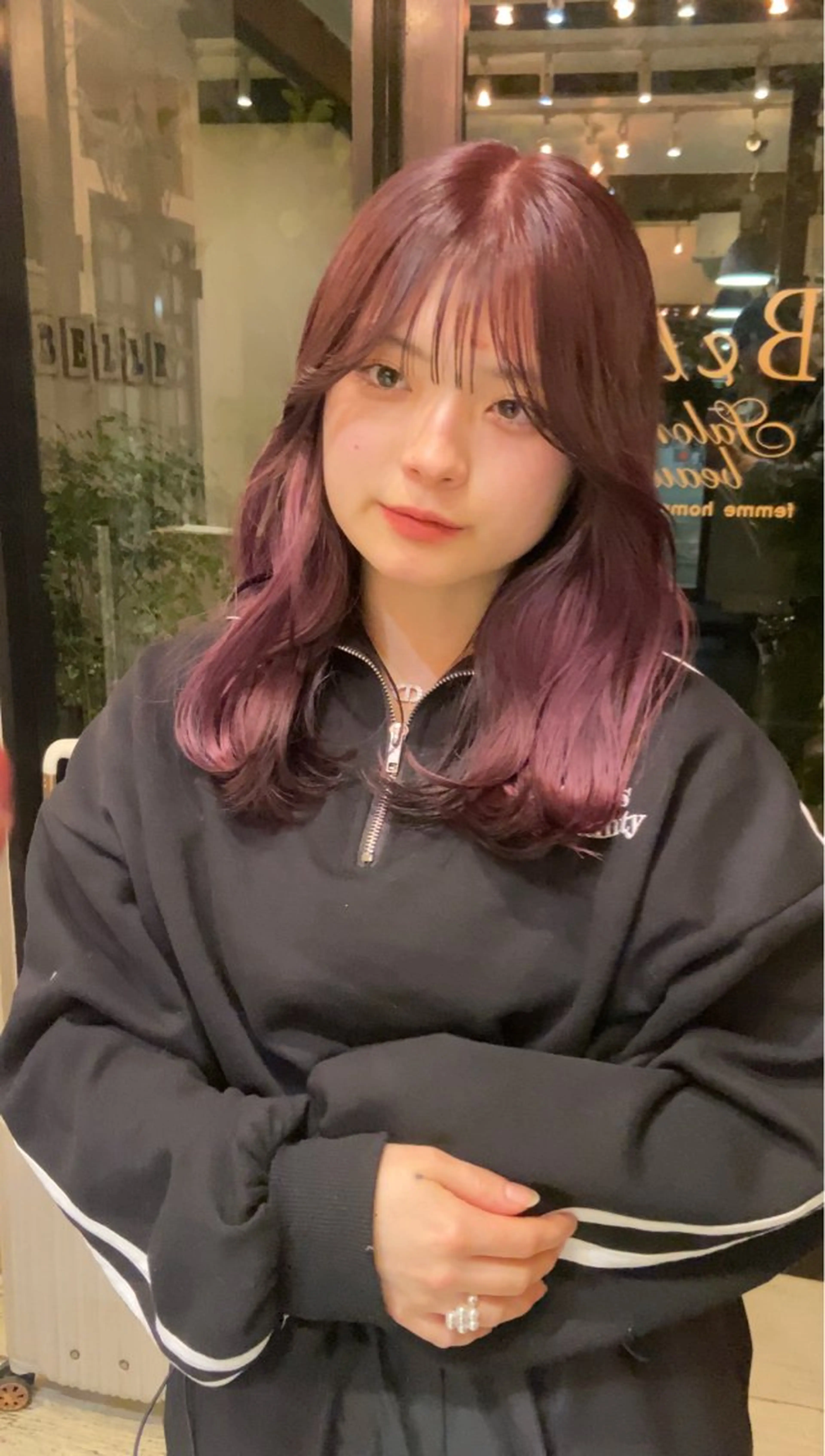 ロング カラー ブリーチ ラベンダーカラー ブリーチなしカラー ピンクカラー ピンクラベンダー ダメージレス美容師 🌱水島侑理のヘアスタイル