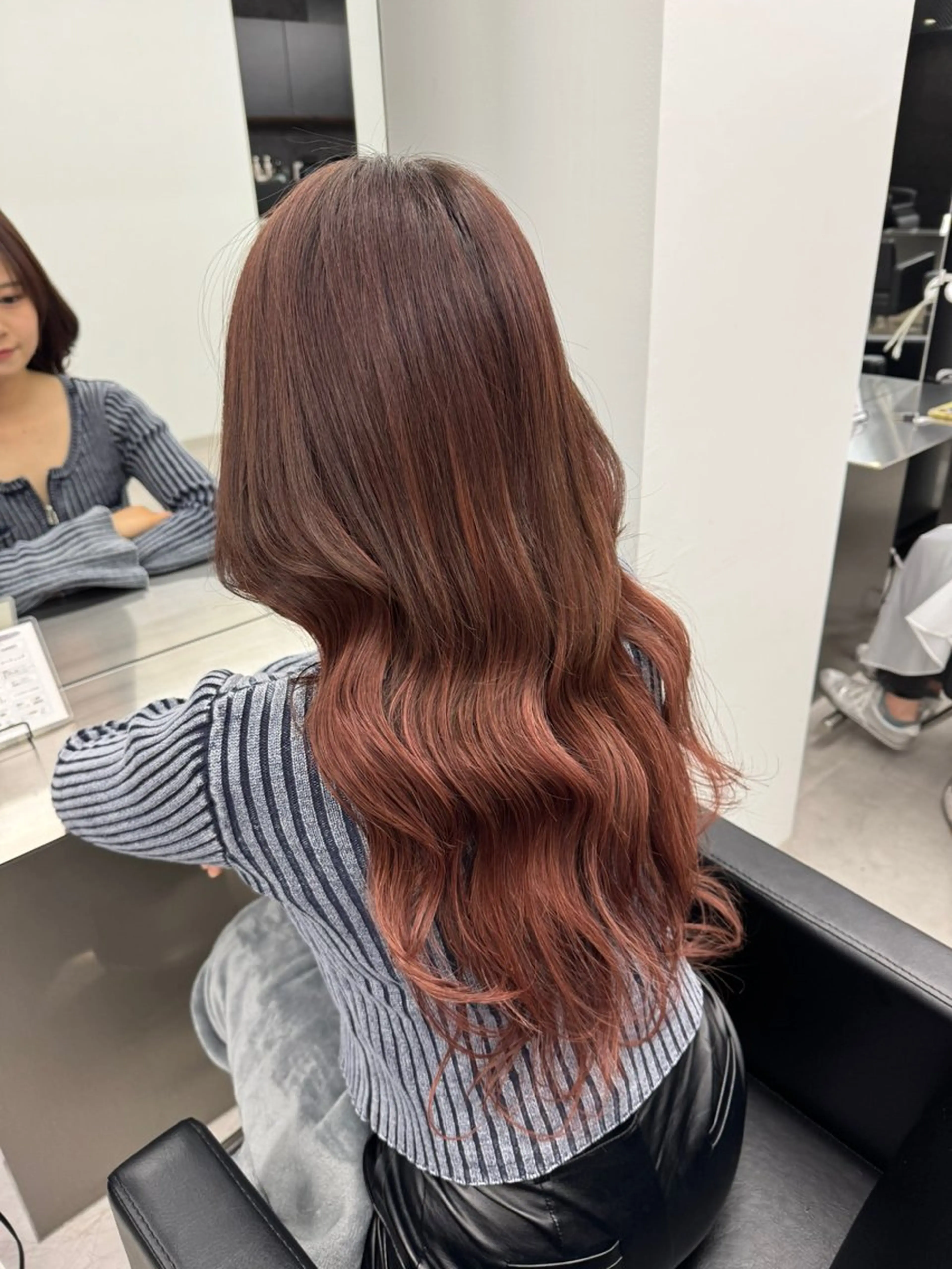 ロング ボブ エクステ エクステ エクステ/ベージュ 韓国ヘア/KENTAのヘアスタイル