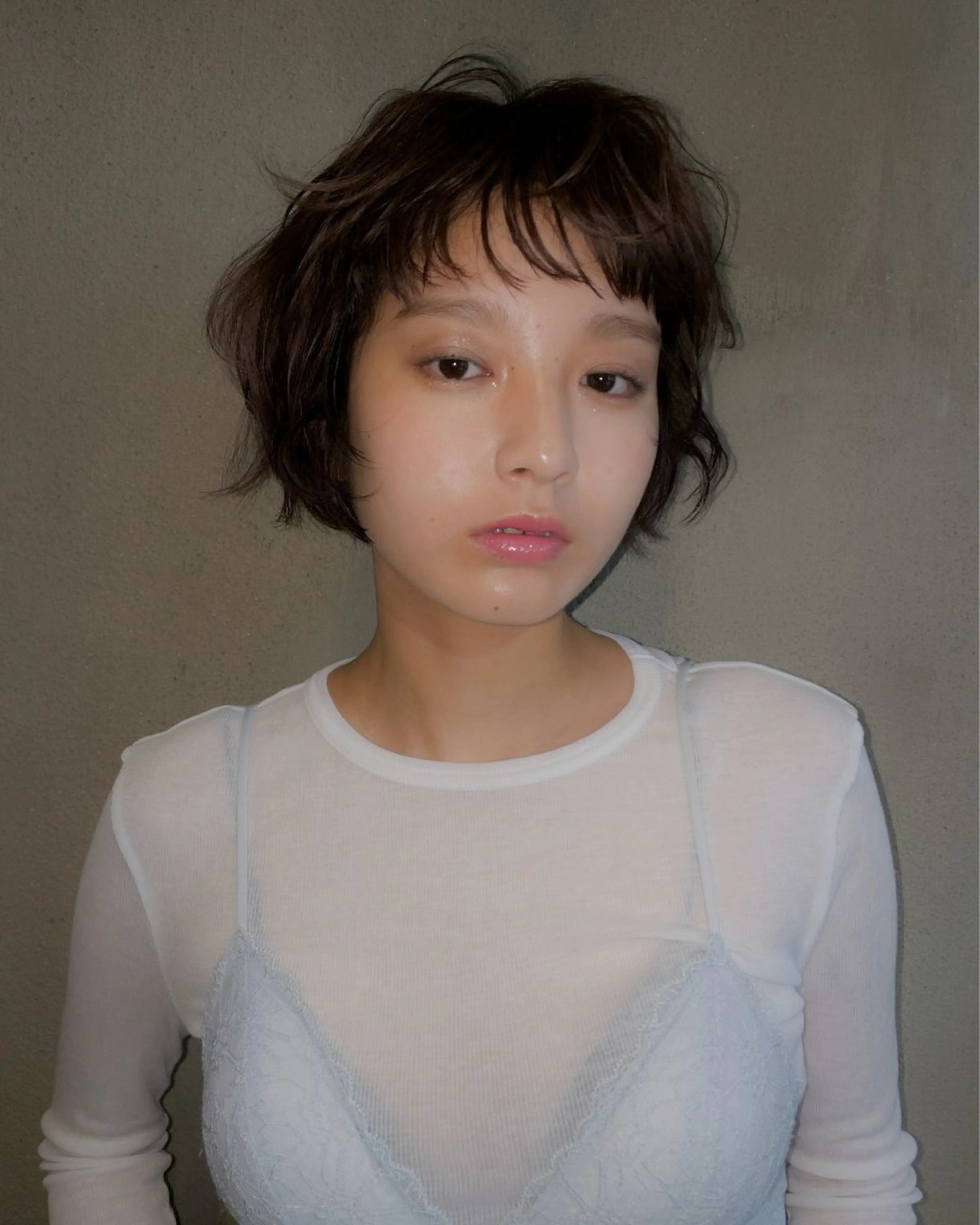 ショート パーマ パーマ/レイヤー 岩山丈一郎のヘアスタイル