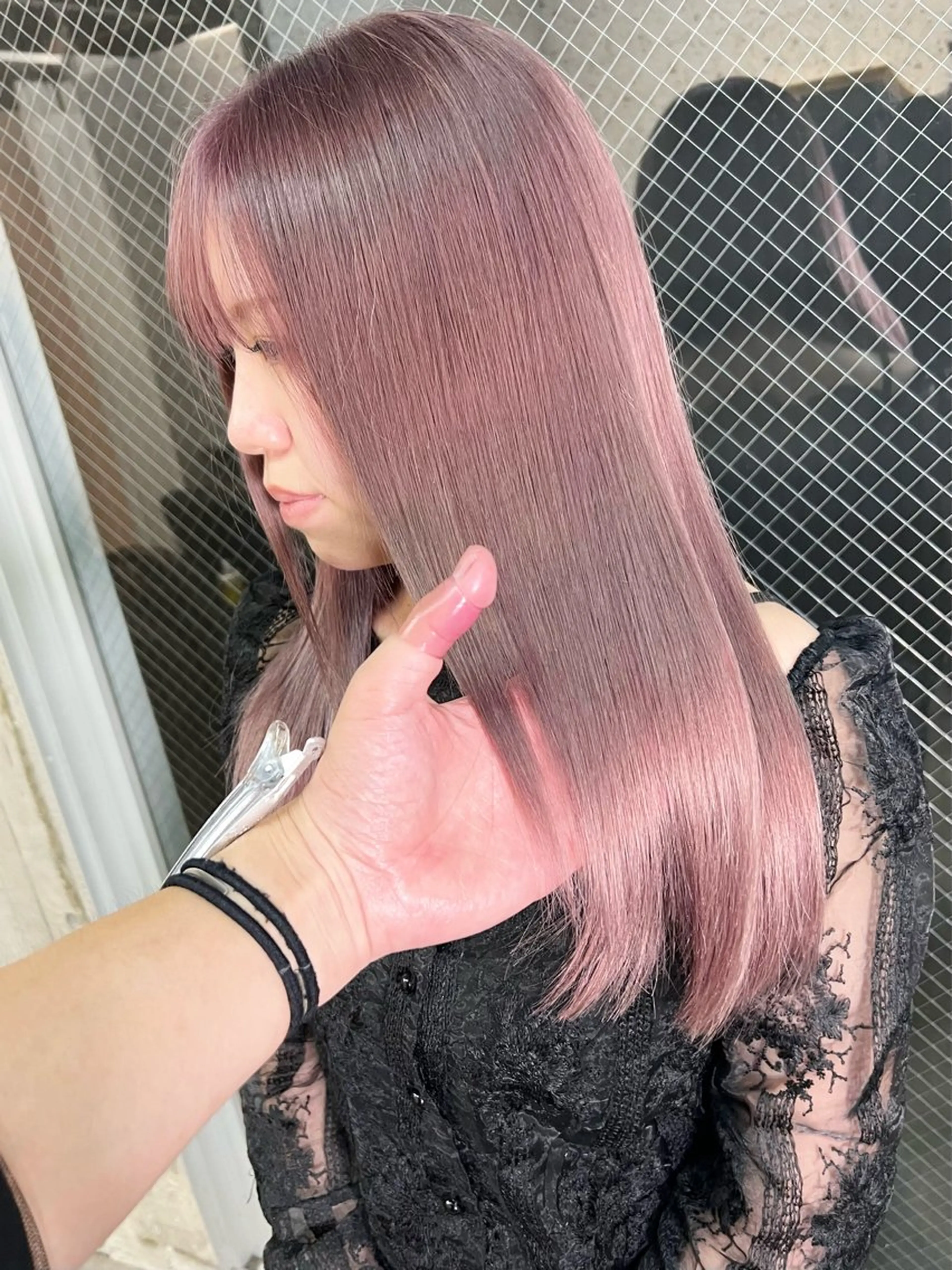 セミロング カラー ヘアアレンジ セミロングパーマ ブリーチ ケアブリーチ ダブルカラー ハイライトカラー ヘアカラー lani ブリーチ /ダブルカラーのヘアスタイル