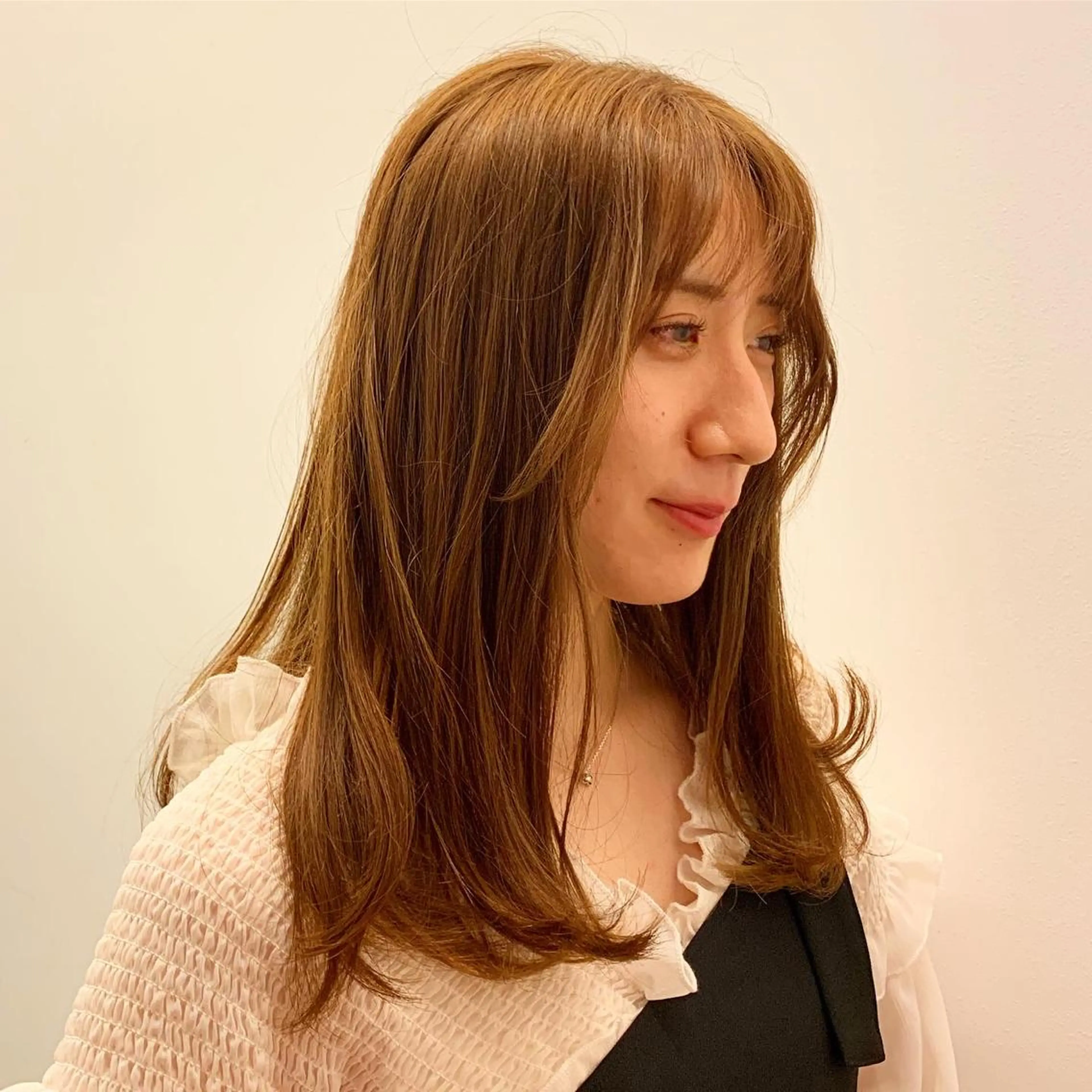 ミディアム natural la vie所属・ナチュラルラヴィ 木津谷　響のヘアスタイル