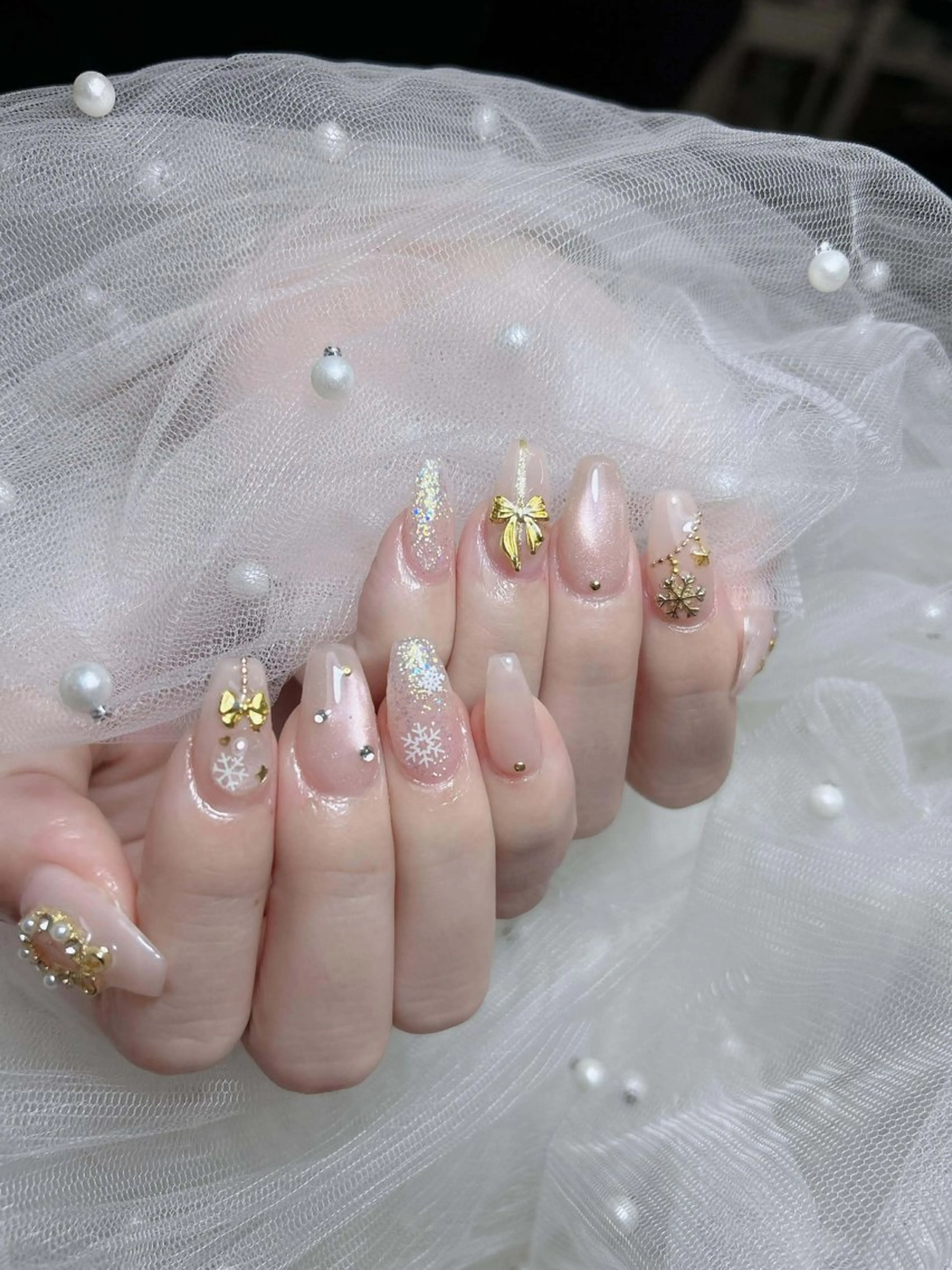 ネイル オーロラネイル チークネイル フットネイル フレンチネイル ハロウィン ハンドネイル Lumi Nail 新大久保3‘のネイルデザイン