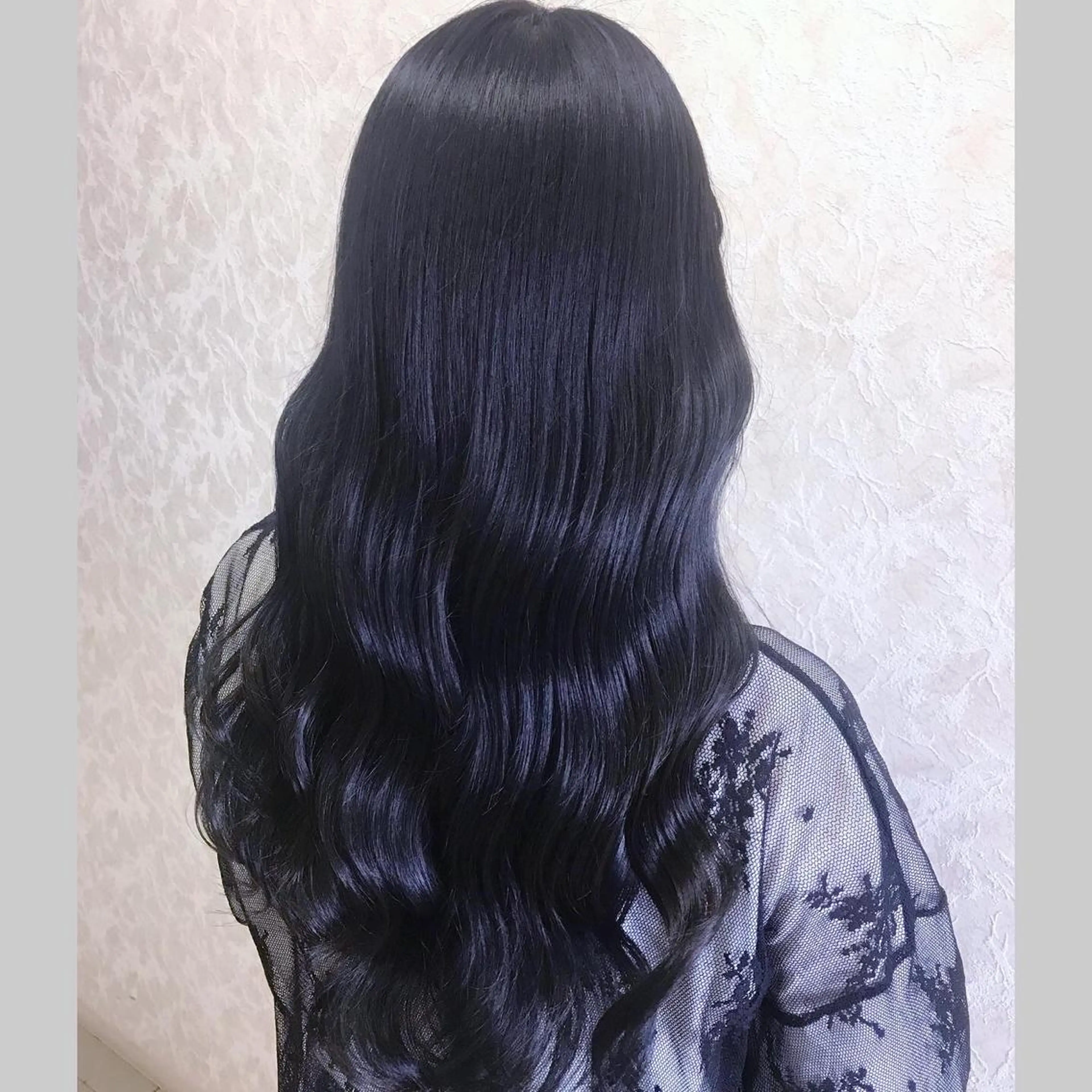 🫐暗くしたい方🫐黒染め不使用!!透明感ワンカラー【ケアカラー】＋カット＋トリートメント✨上品に美しい大人暗髪に♥️の写真