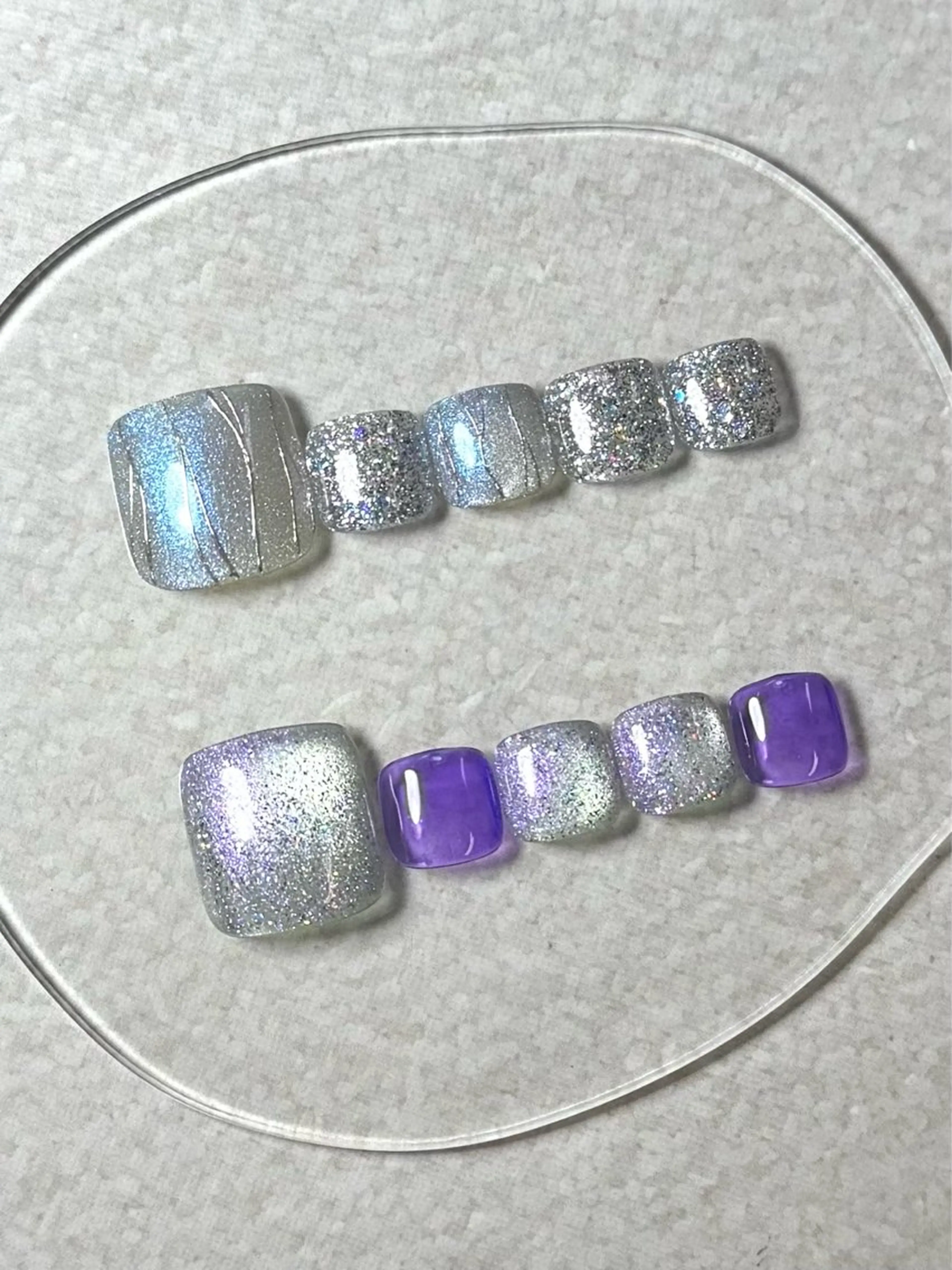 ネイル フットネイル ミラクルミラー 町野のネイルデザイン