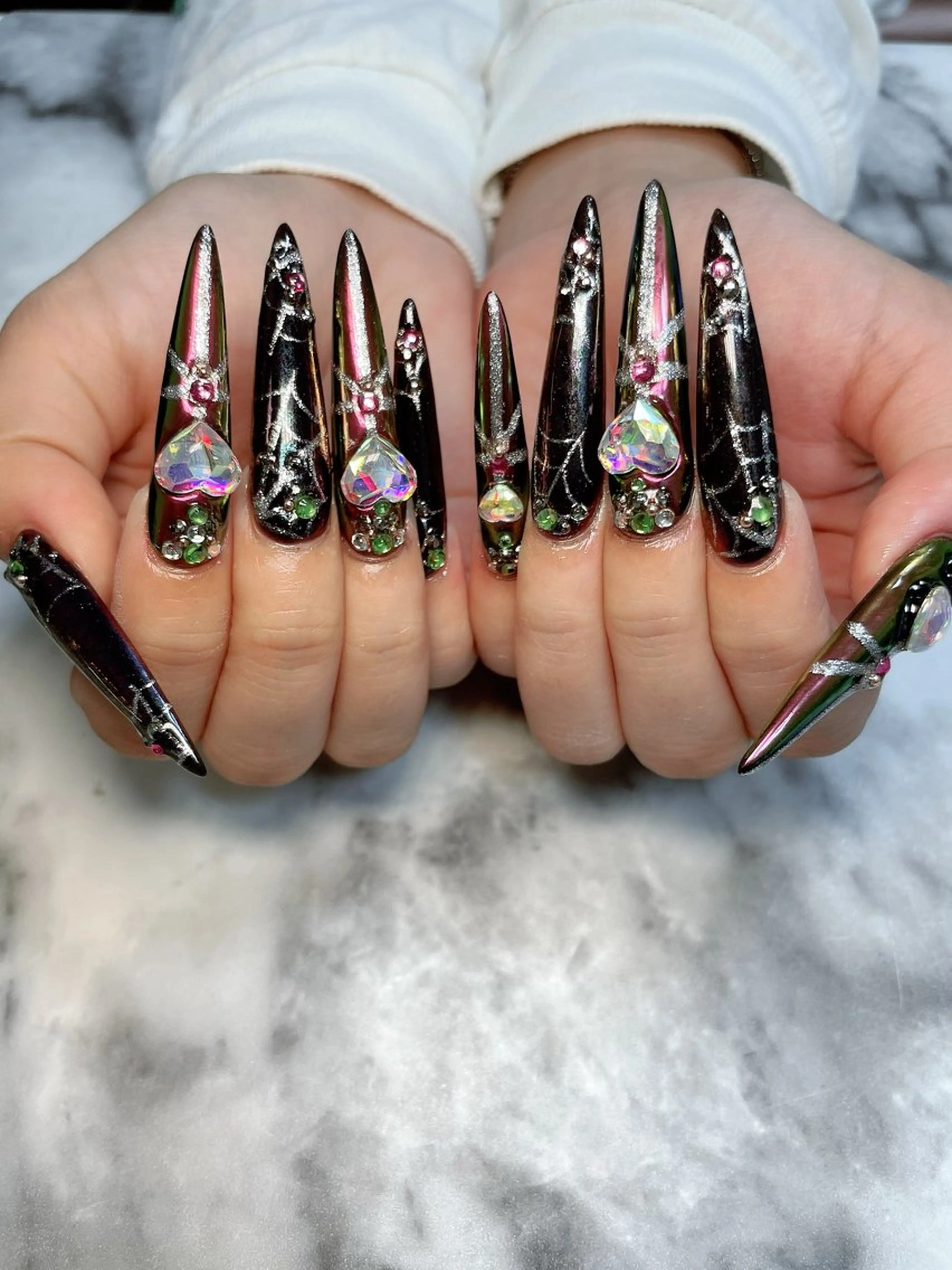 ネイル ロングネイル ハンドネイル salon de belnetta所属・kayo 💅のネイルデザイン