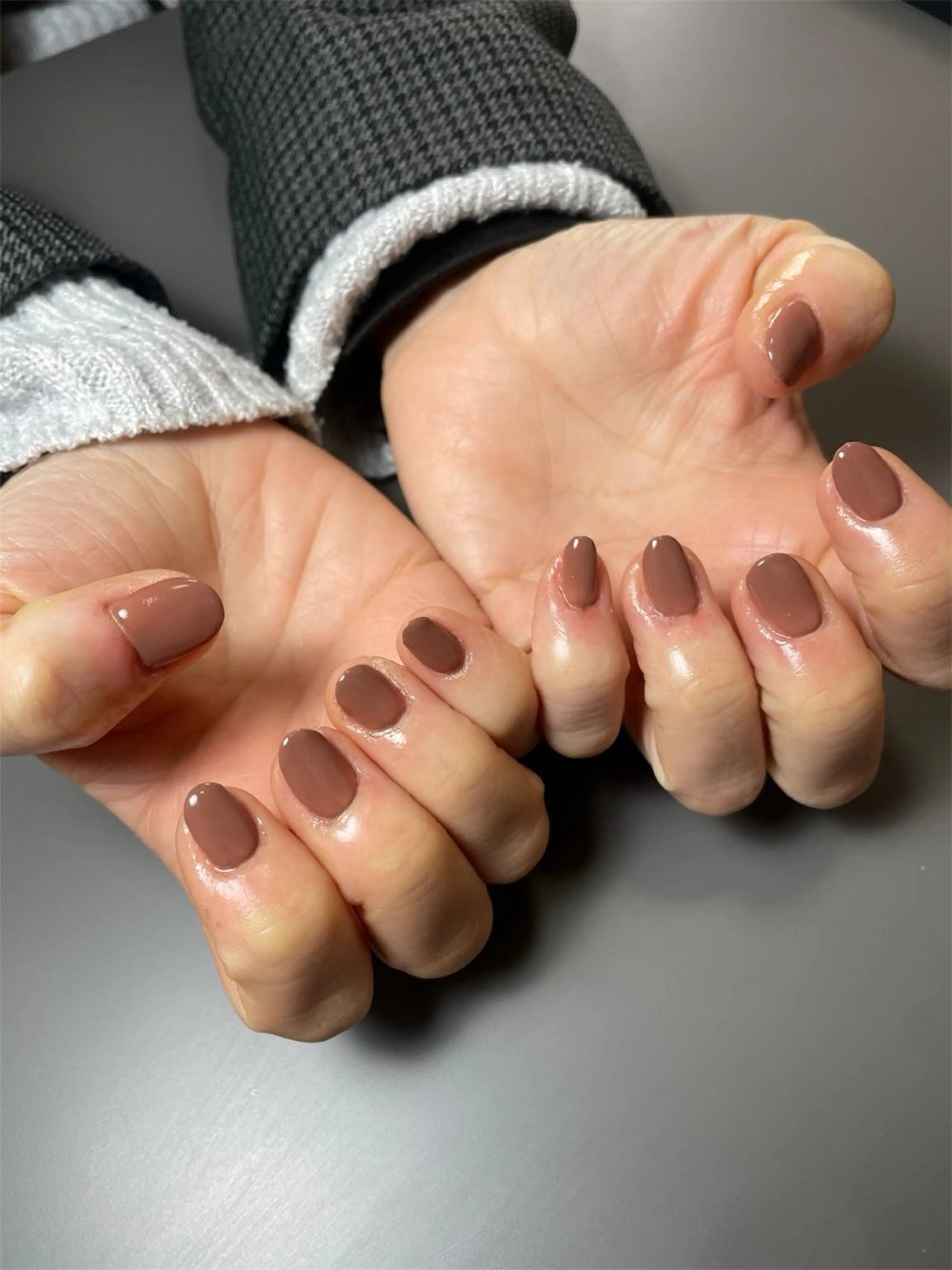 ネイル ワンカラーネイル 永田 岬のネイルデザイン