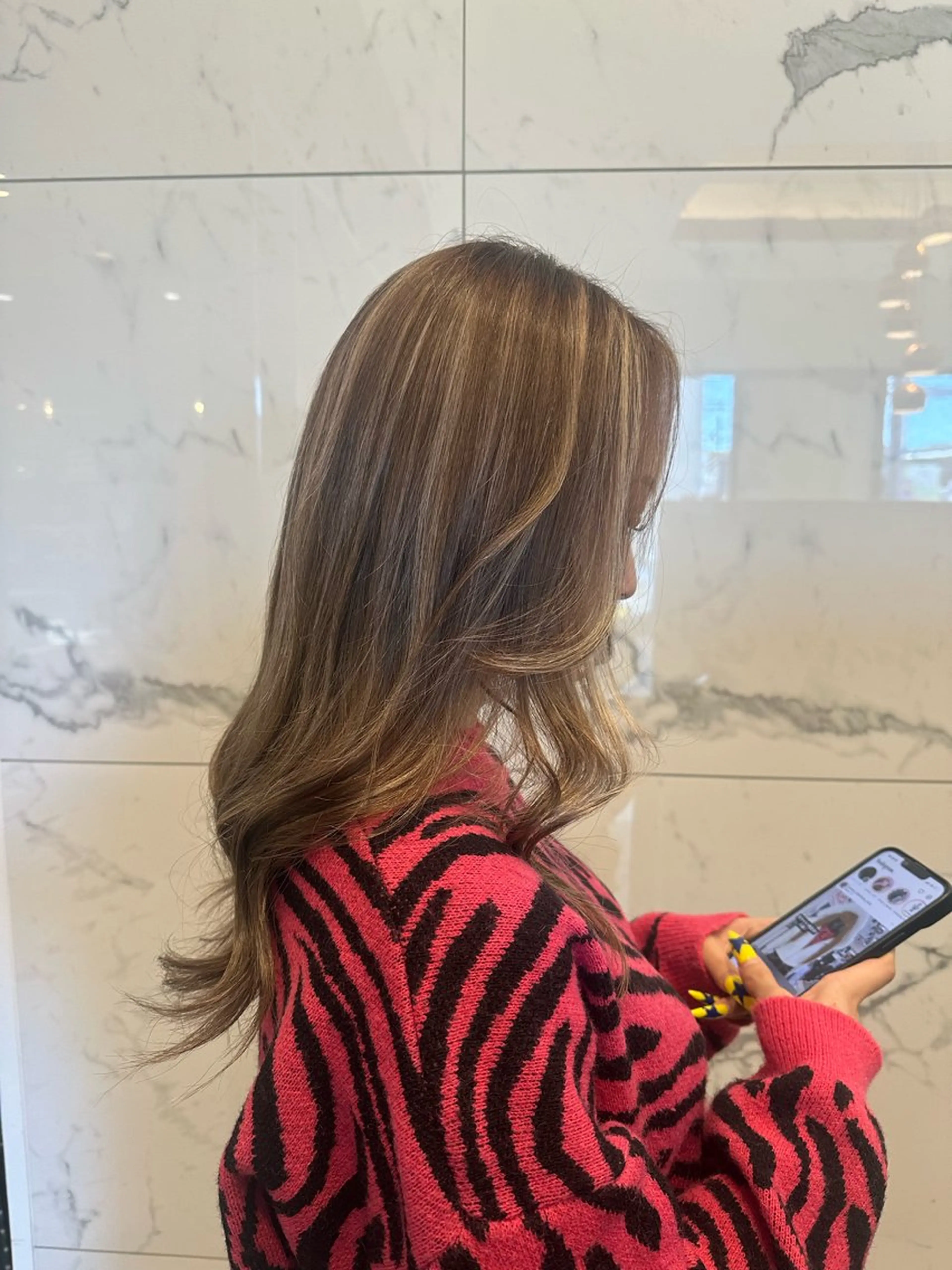 ロング ハイライト カット ヘアカラー arl 豊田店アシスタントのヘアスタイル