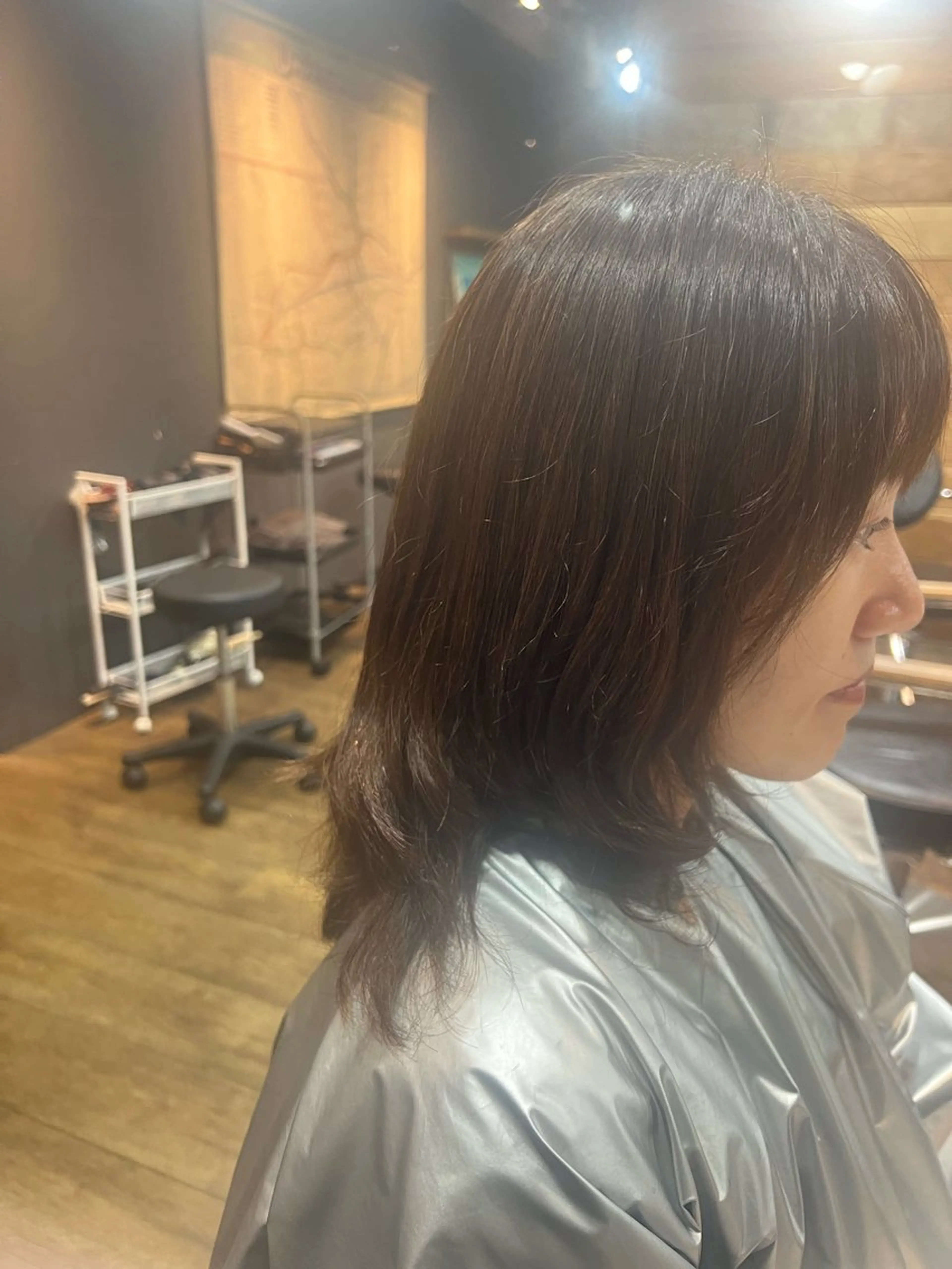 セミロング カット パーマ Lafith hair coco 博多店所属・脇山 真生のヘアスタイル