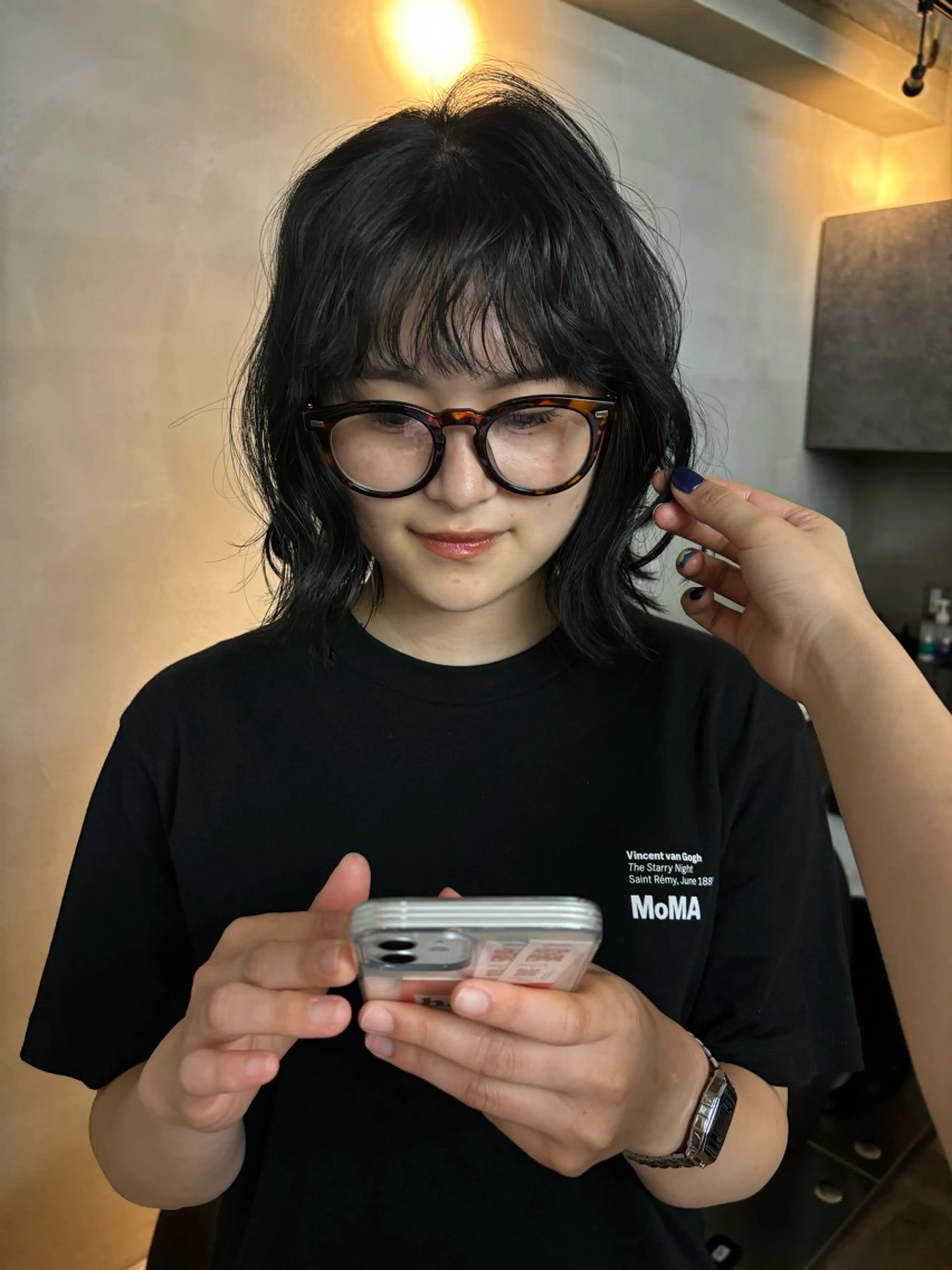 ショート カラー MISAKI🪐 縮毛矯正のヘアスタイル