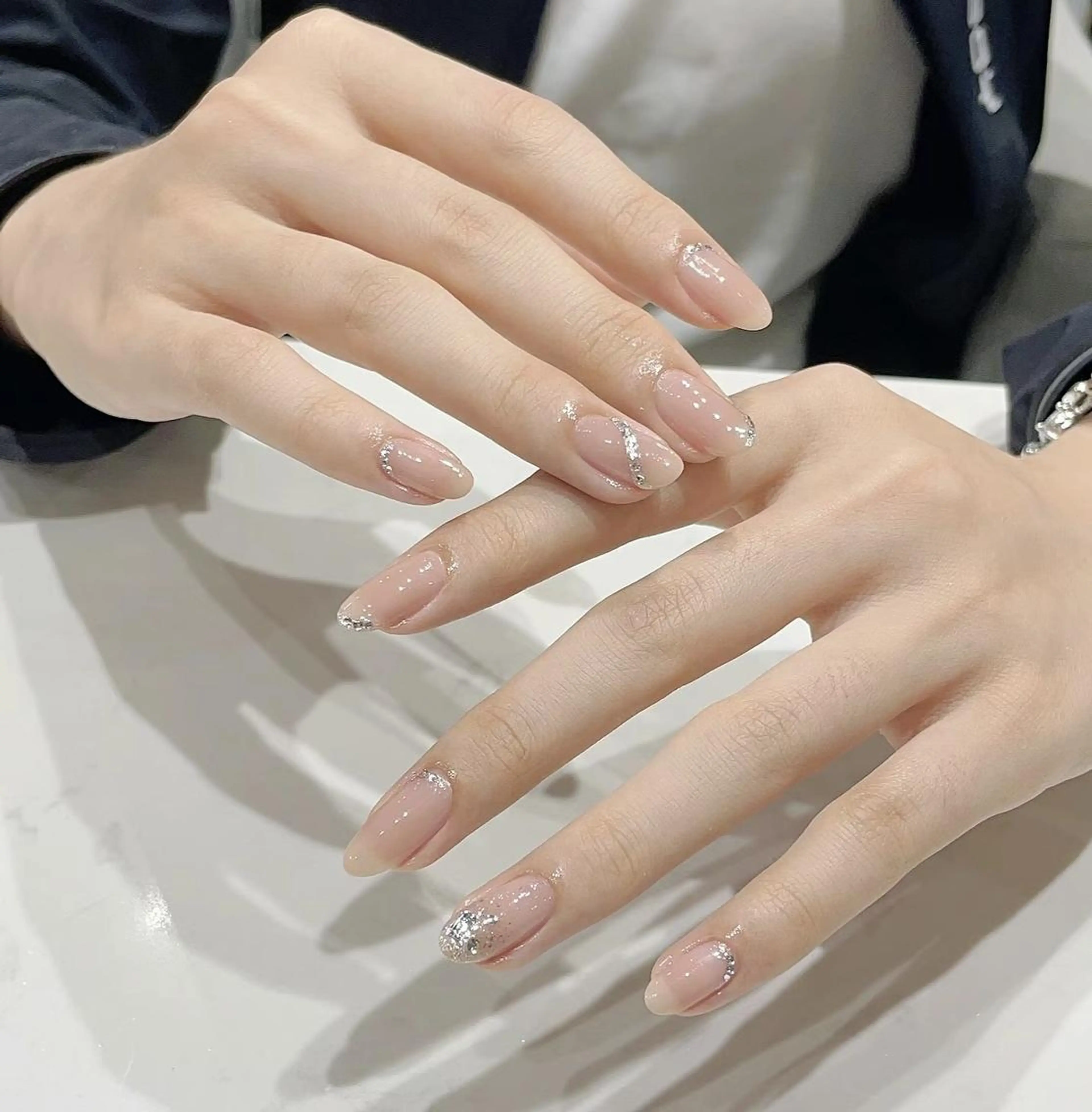 ネイル チークネイル 長さ出し フットネイル フレンチネイル ジェルネイル AB マツエクネイルサロンのマツエク・マツパデザイン