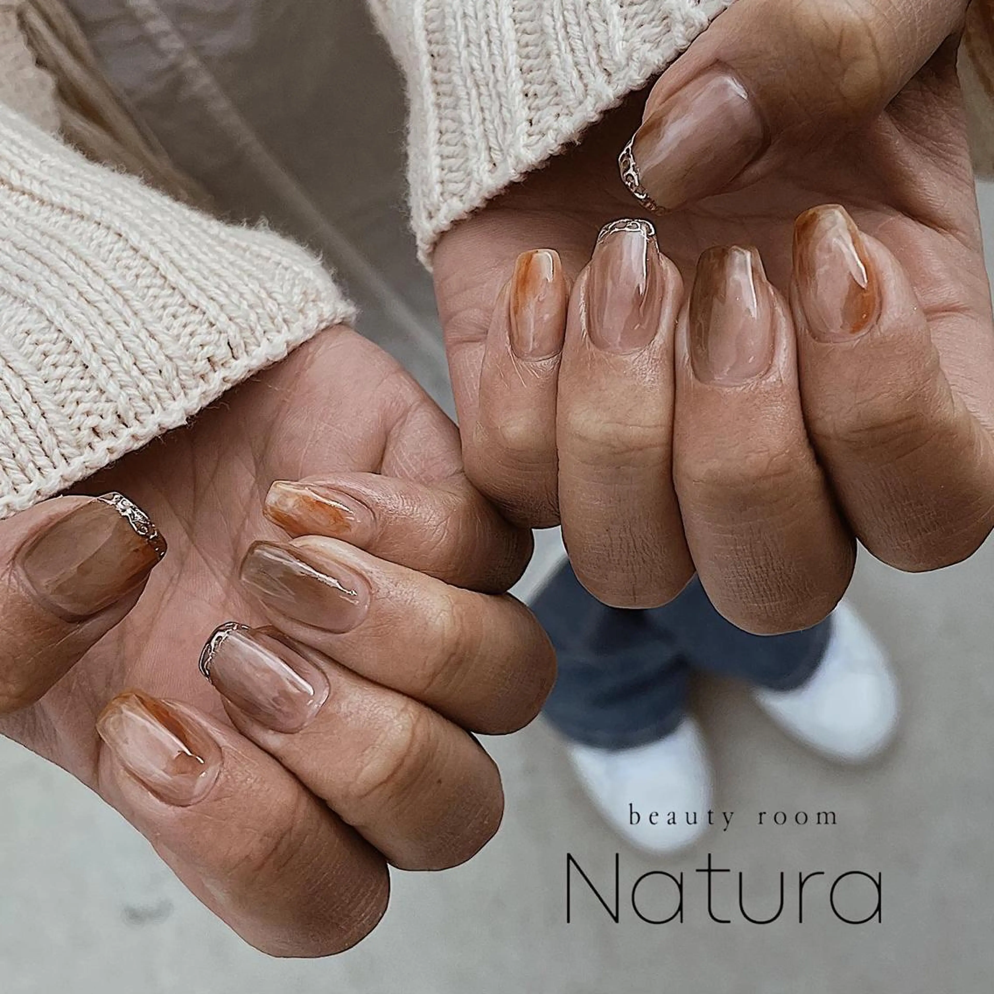 ネイル マツエク・マツパ アイブロウ ハンドネイル beautyroom Naturaのネイルデザイン