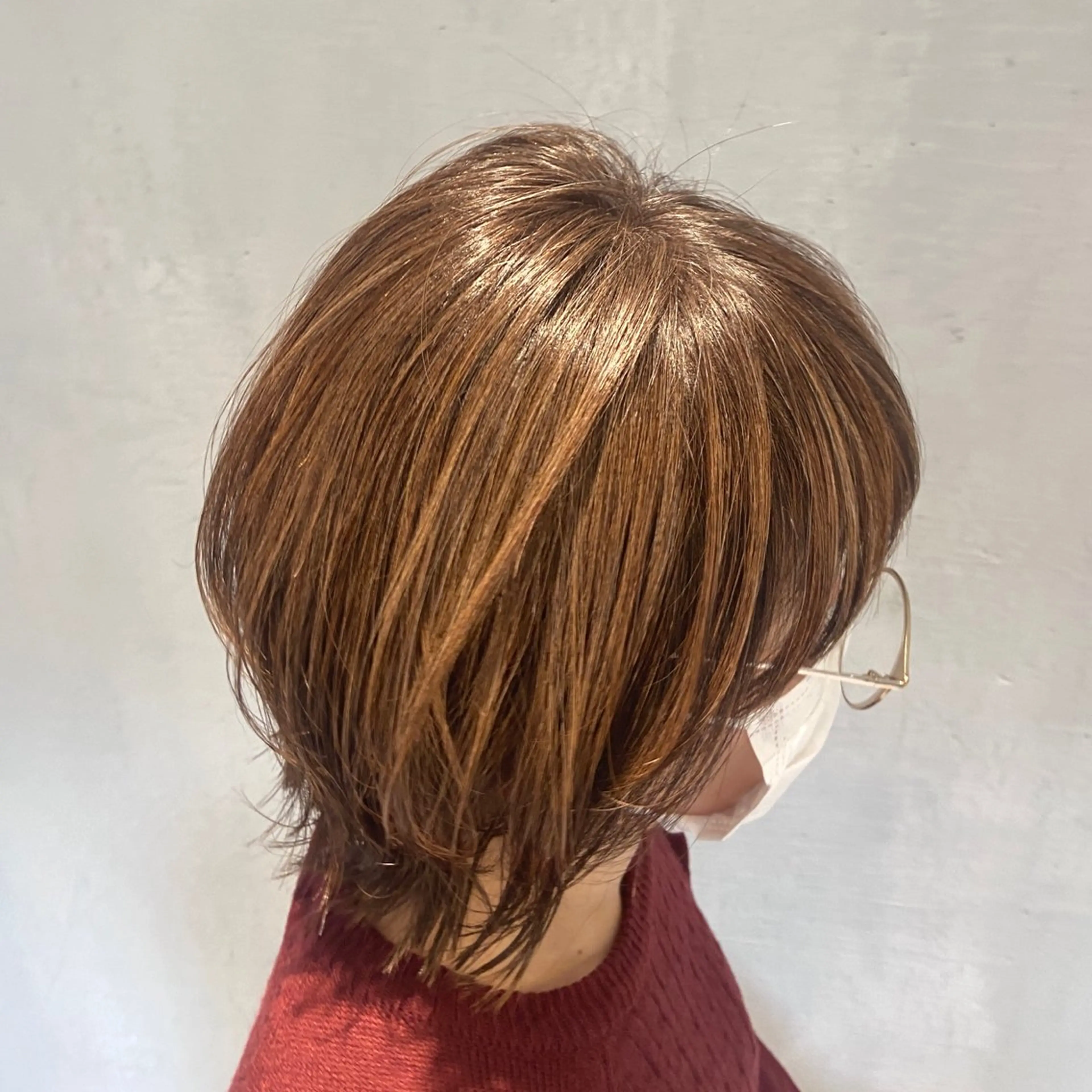 ミディアム カラー ハイライトカラー ハイライト ヘアカラー トリートメント DX SHARE SALON所属・matka白髪ぼかし 大人ヘア/KEIKOのヘアスタイル