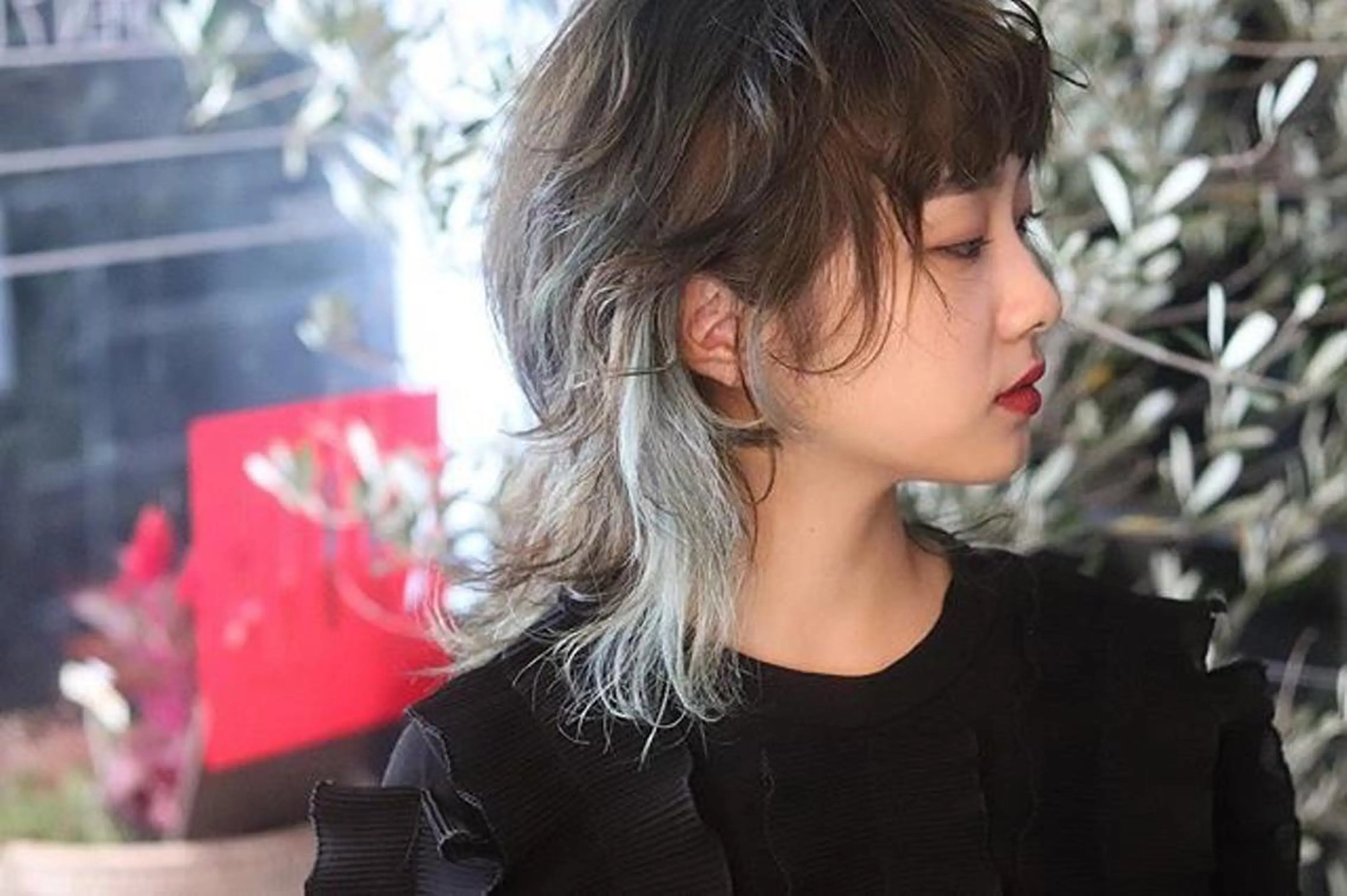 ミディアム カラー ミディアムパーマ ボブ 縮毛矯正 ウルフカット ウルフボブ カット ヘアカラー graxi'    グラシー所属・ブリーチ/ハイトーン SERINAのヘアスタイル