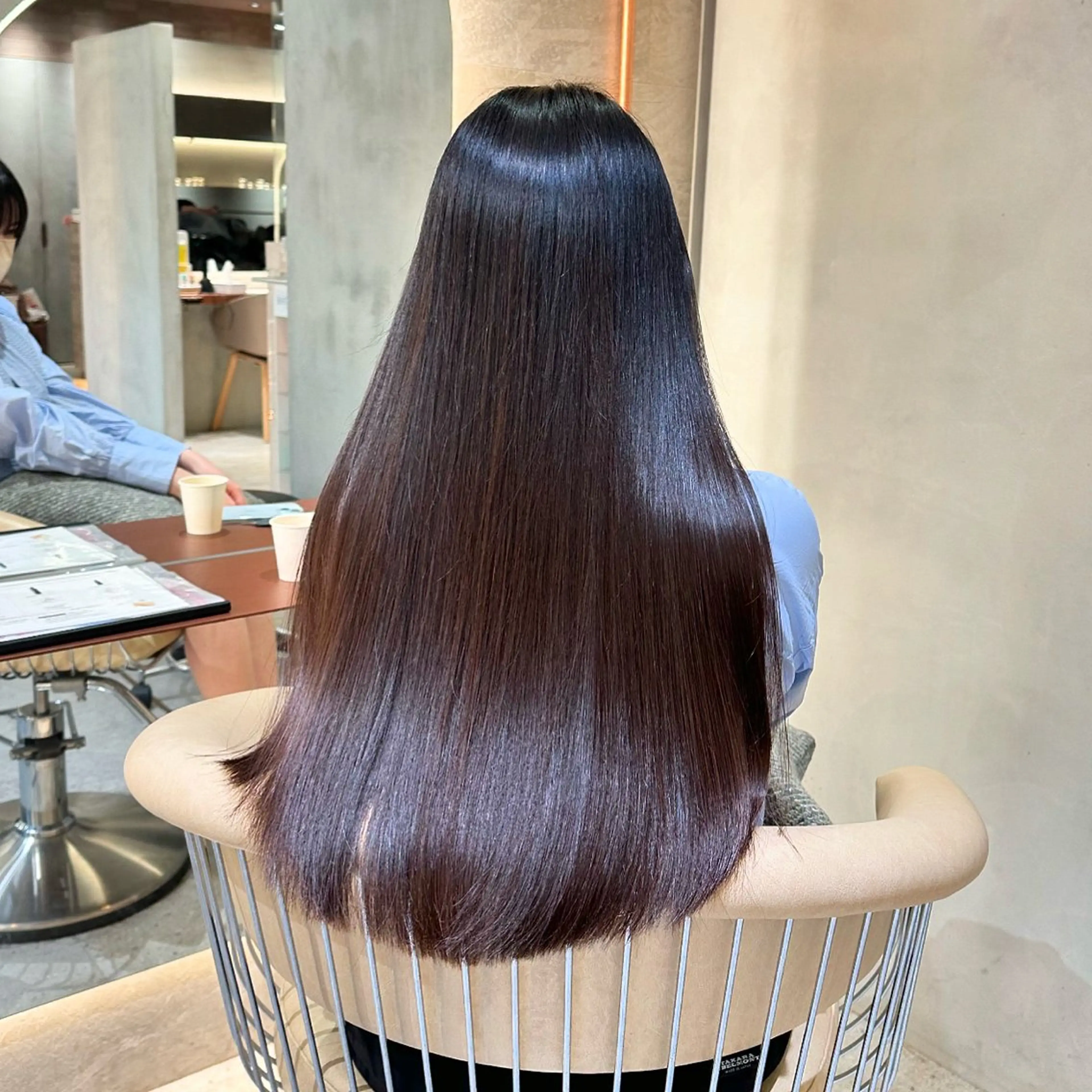 ロング カット ヘアカラー 縮毛矯正 トリートメント ボブ／レイヤー／髪質 改善/縮毛矯正／銀座のヘアスタイル