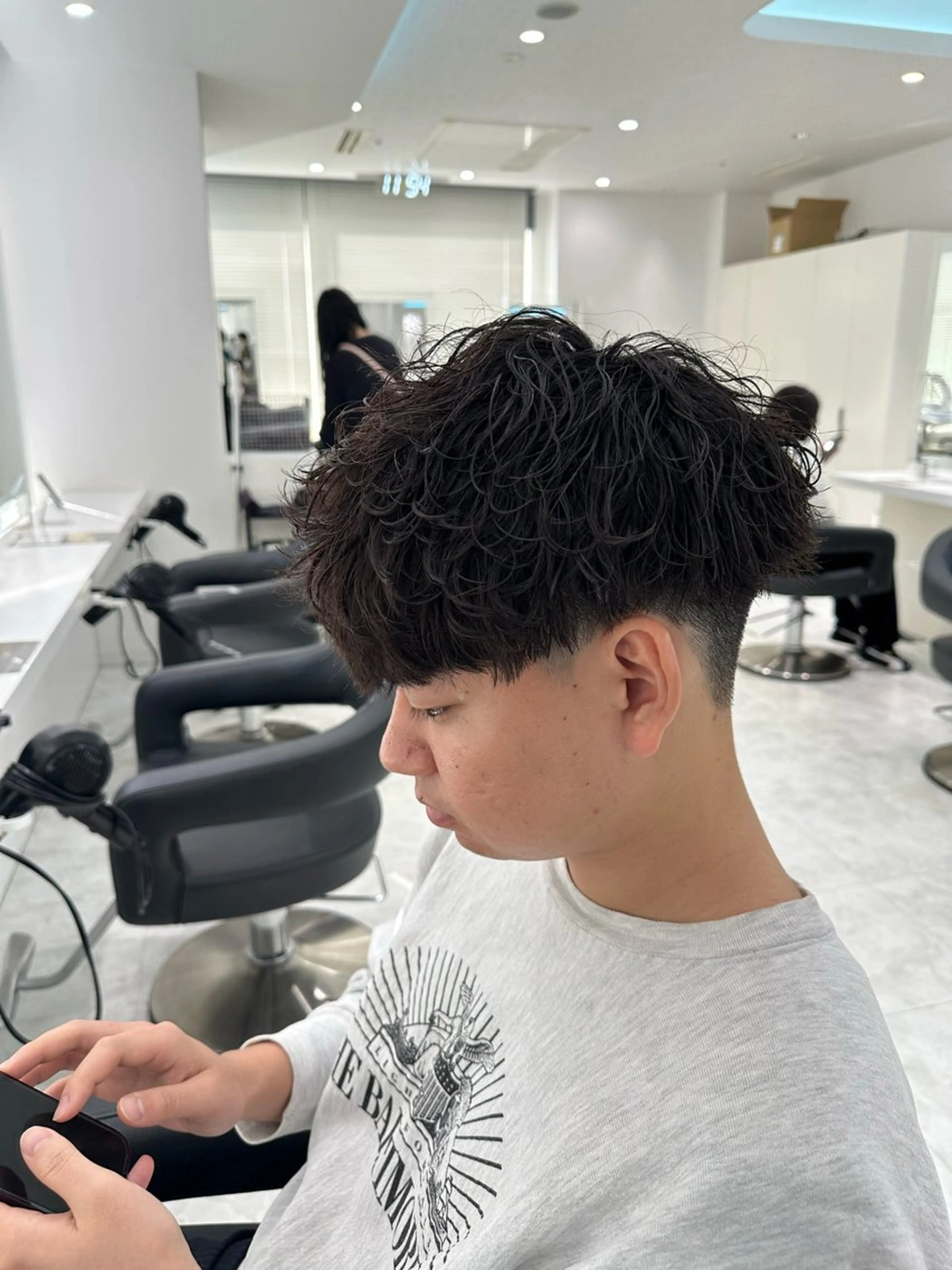 パーマ メンズ カット パーマ 🐺メンズパーマ の達人　あさひ🐺のヘアスタイル