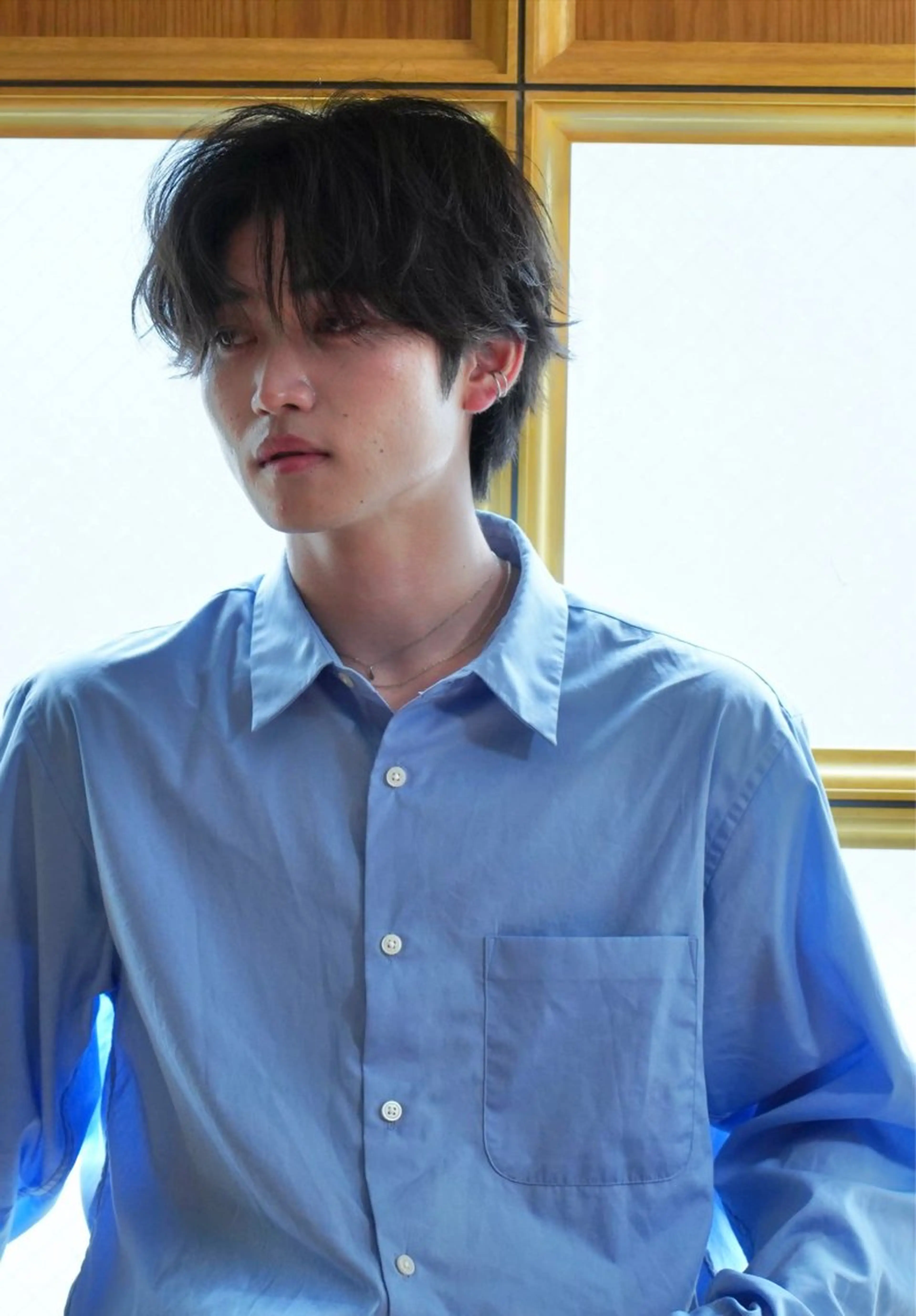 ミディアム メンズ センターパート 間中竜生 #メンズ特化のヘアスタイル