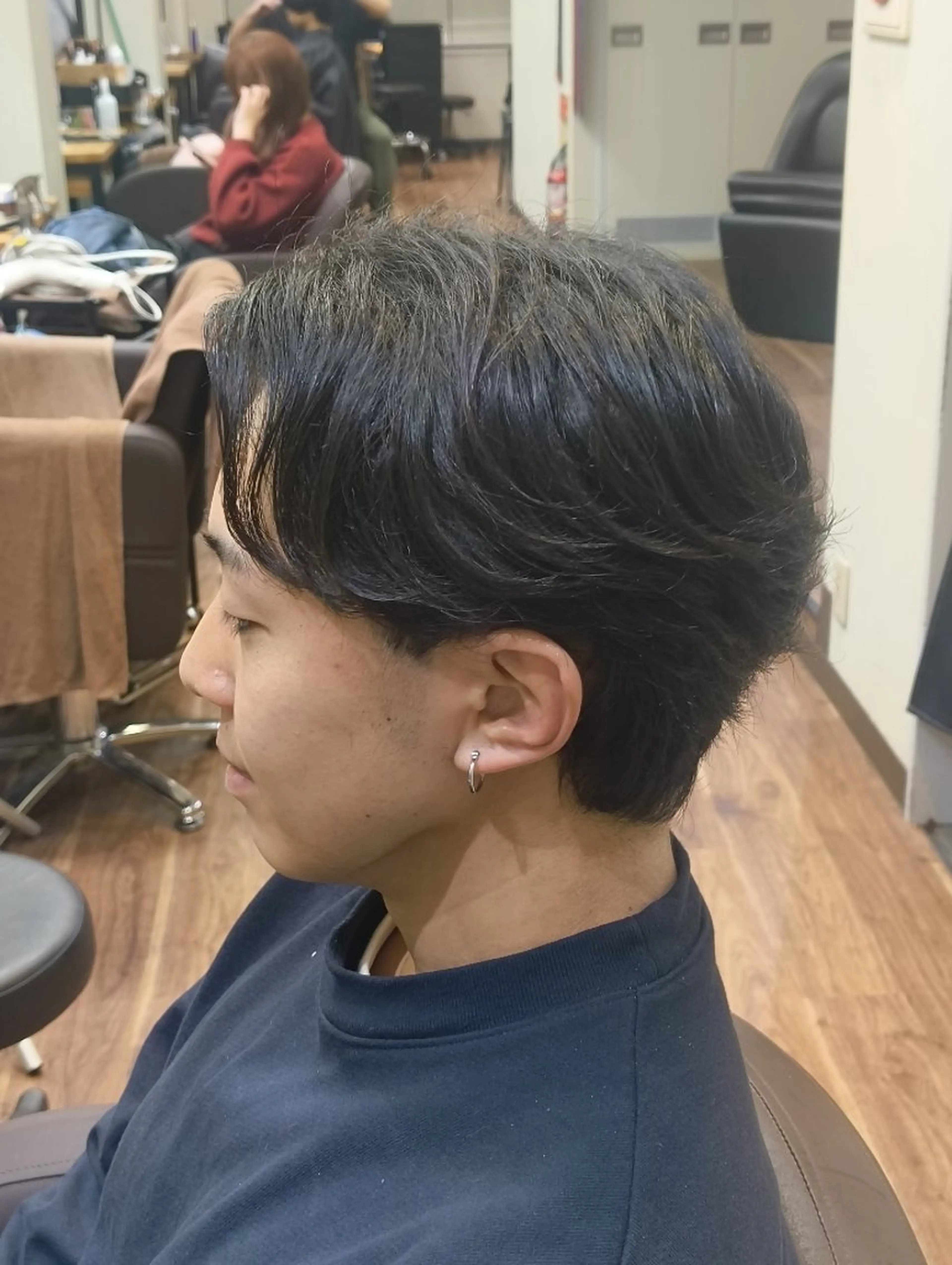 ショート パーマ メンズ 村松 和歌子のヘアスタイル