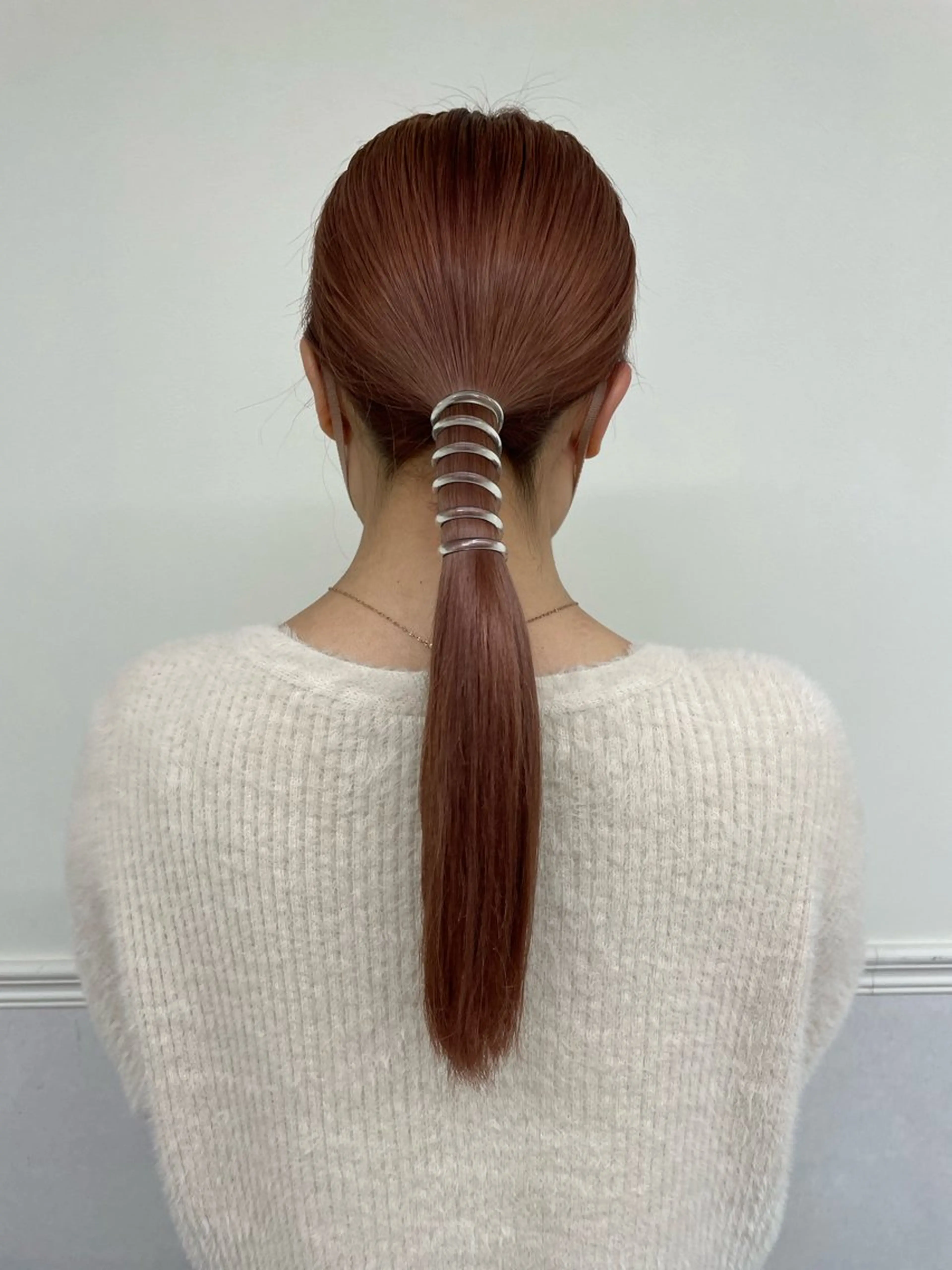 ロング カラー ベージュカラー ピンクカラー ピンクベージュ mei｜顔まわり ×透明感カラーのヘアスタイル